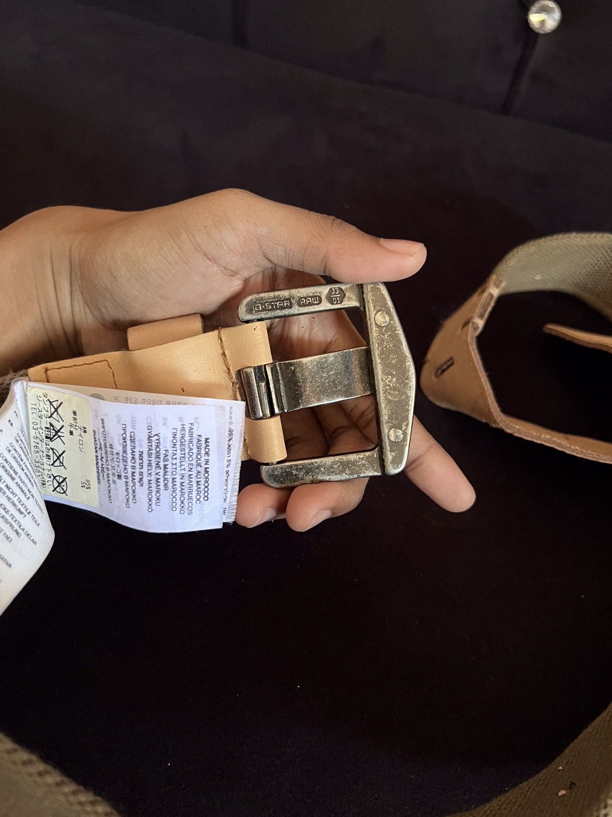 G-Star G Star Raw Military Style Buckle Belt Size ONE SIZE - 6 Thumbnail