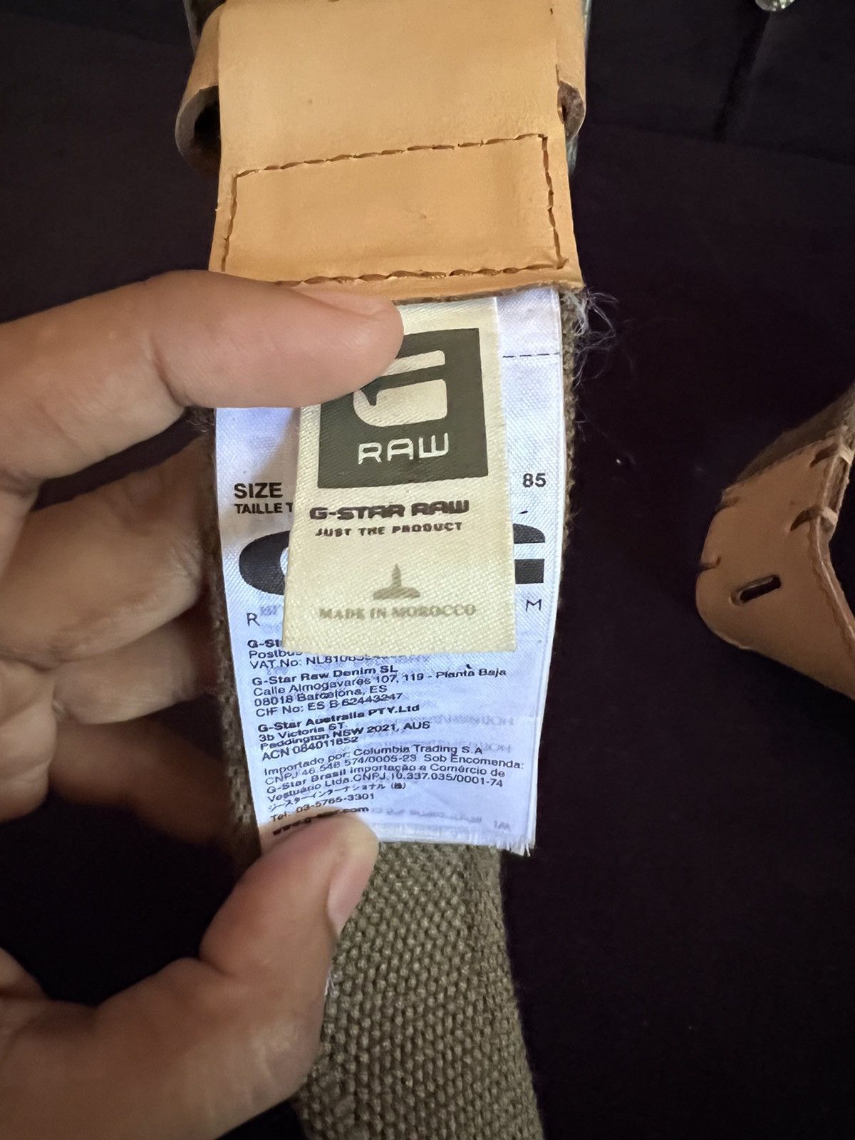 G-Star G Star Raw Military Style Buckle Belt Size ONE SIZE - 7 Thumbnail