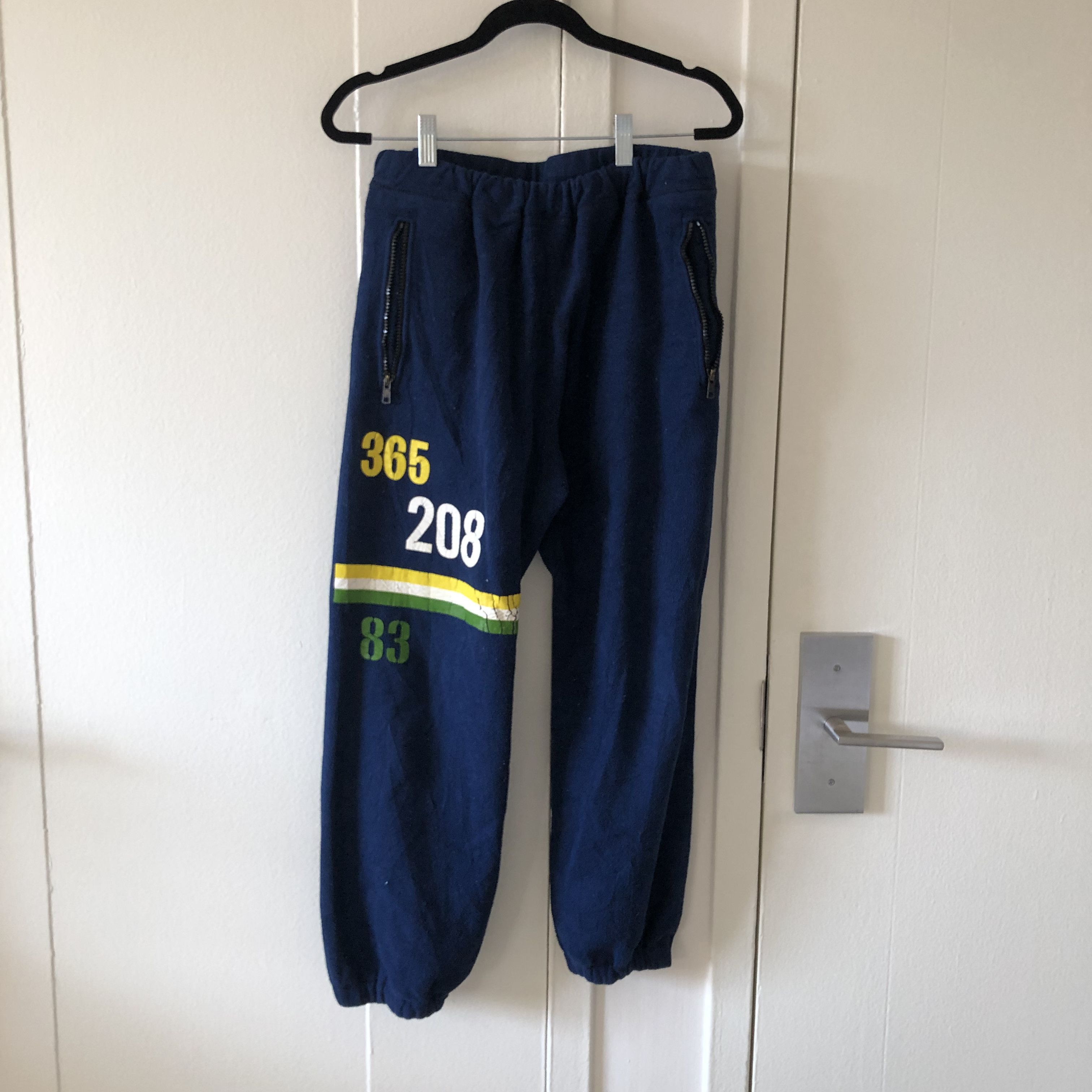 image of Comme Des Garcons Homme Plus Sweatpants in Navy, Men's (Size 32)