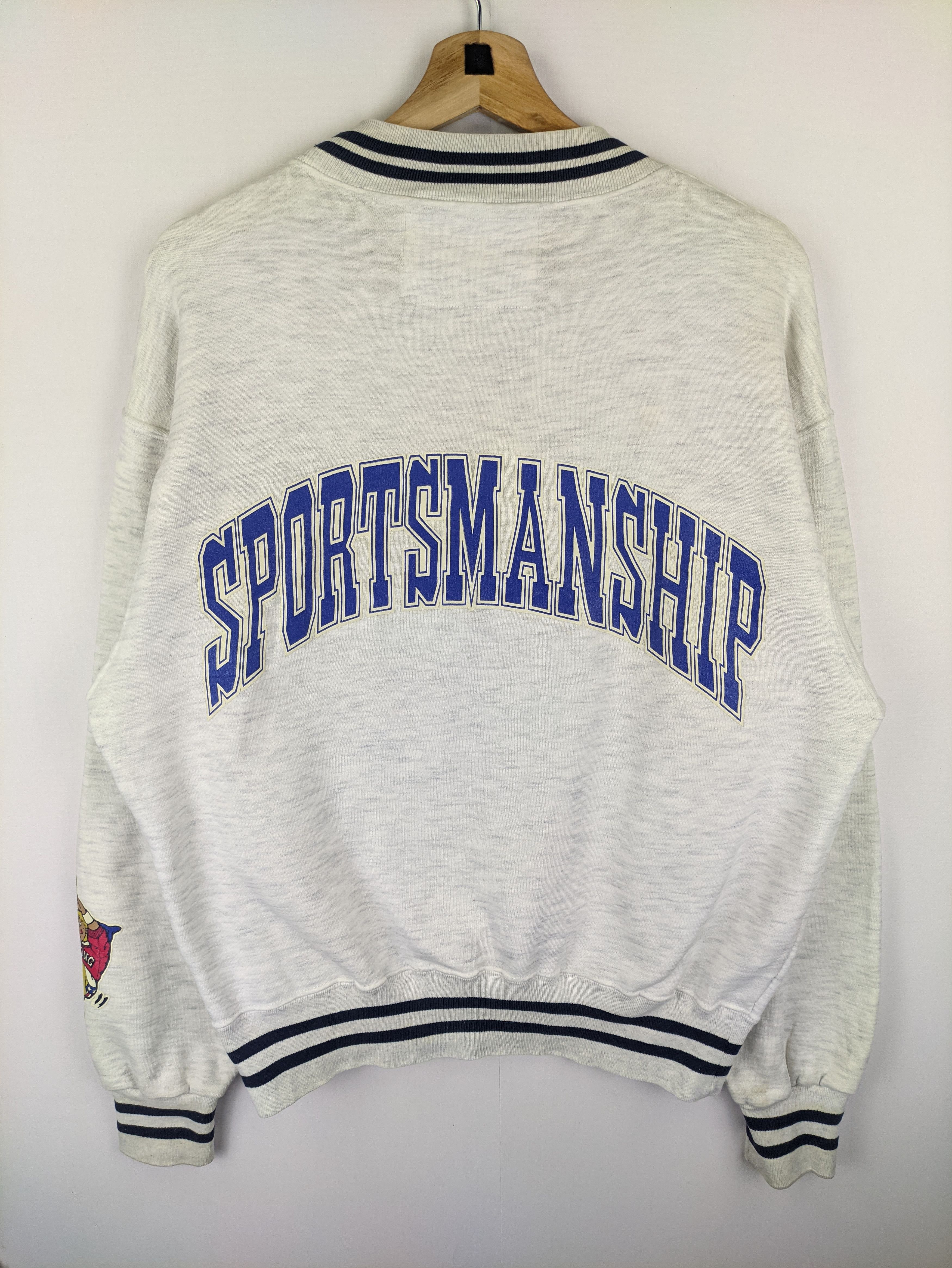 Japanese Brand Steals🔥Vintage 90's Sweatshirt by Sportsmanship & Company Size US L / EU 52-54 / 3 - 2 Thumbnail