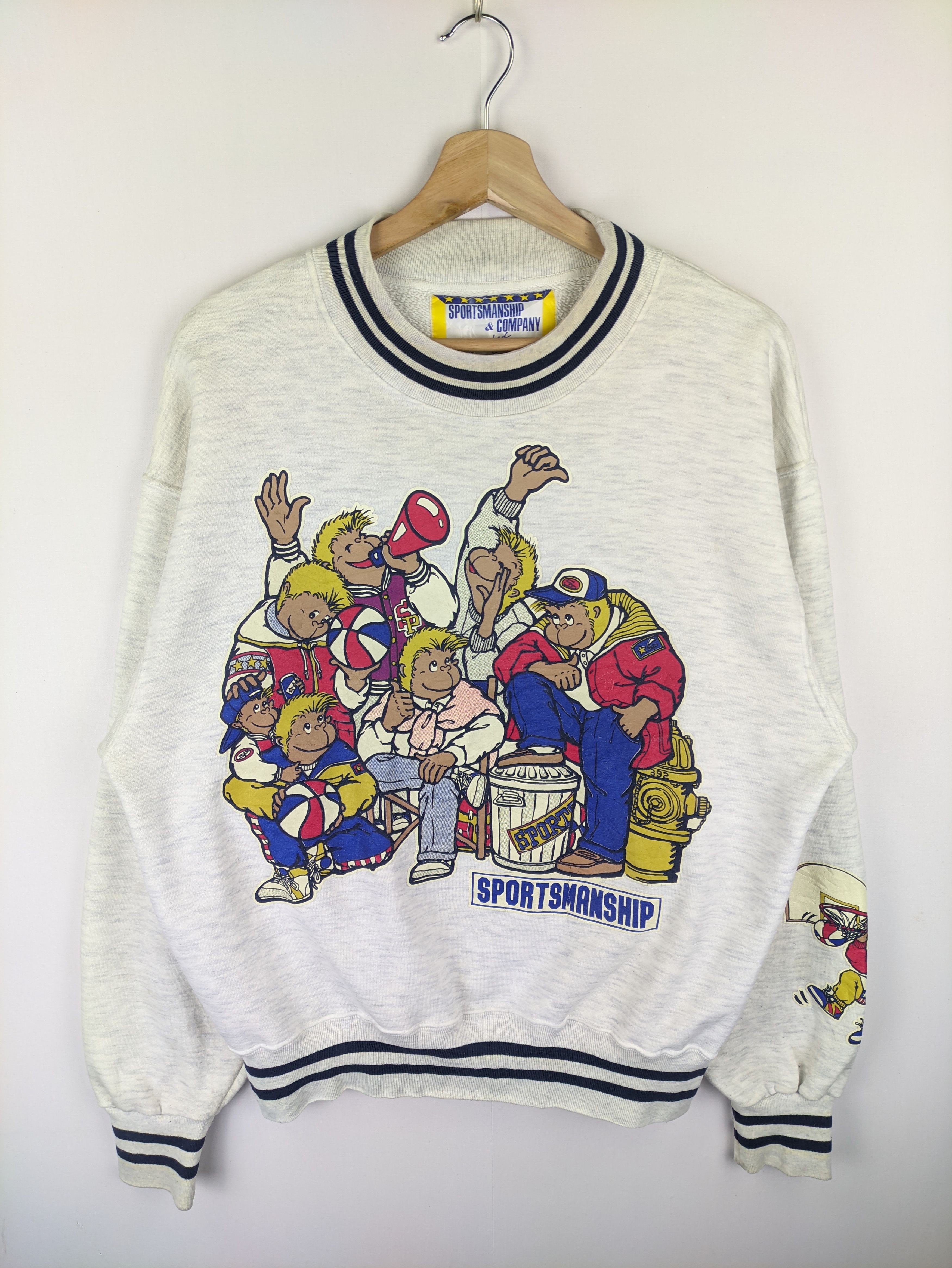 Japanese Brand Steals🔥Vintage 90's Sweatshirt by Sportsmanship & Company Size US L / EU 52-54 / 3 - 1 Thumbnail