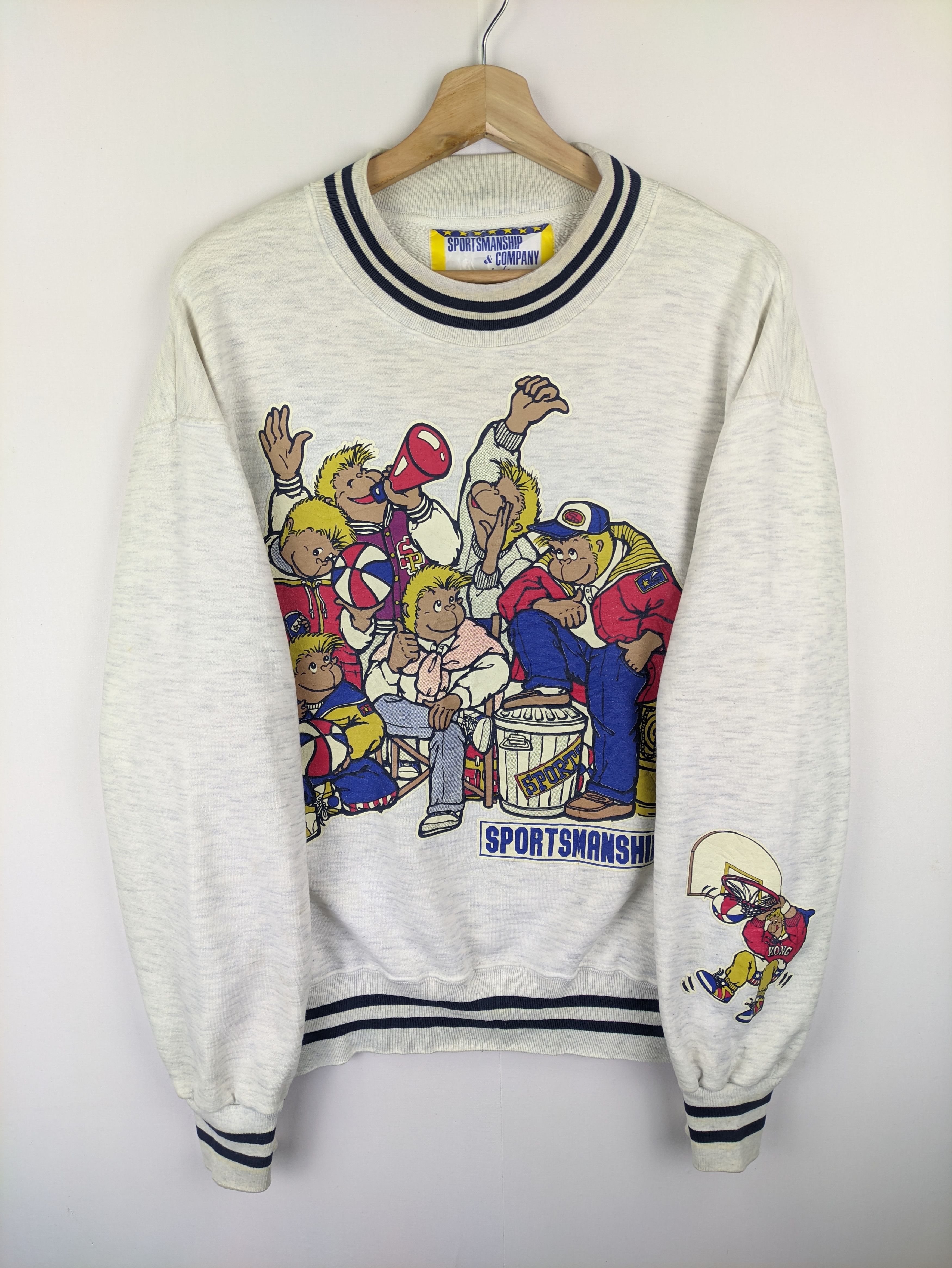 Japanese Brand Steals🔥Vintage 90's Sweatshirt by Sportsmanship & Company Size US L / EU 52-54 / 3 - 10 Thumbnail