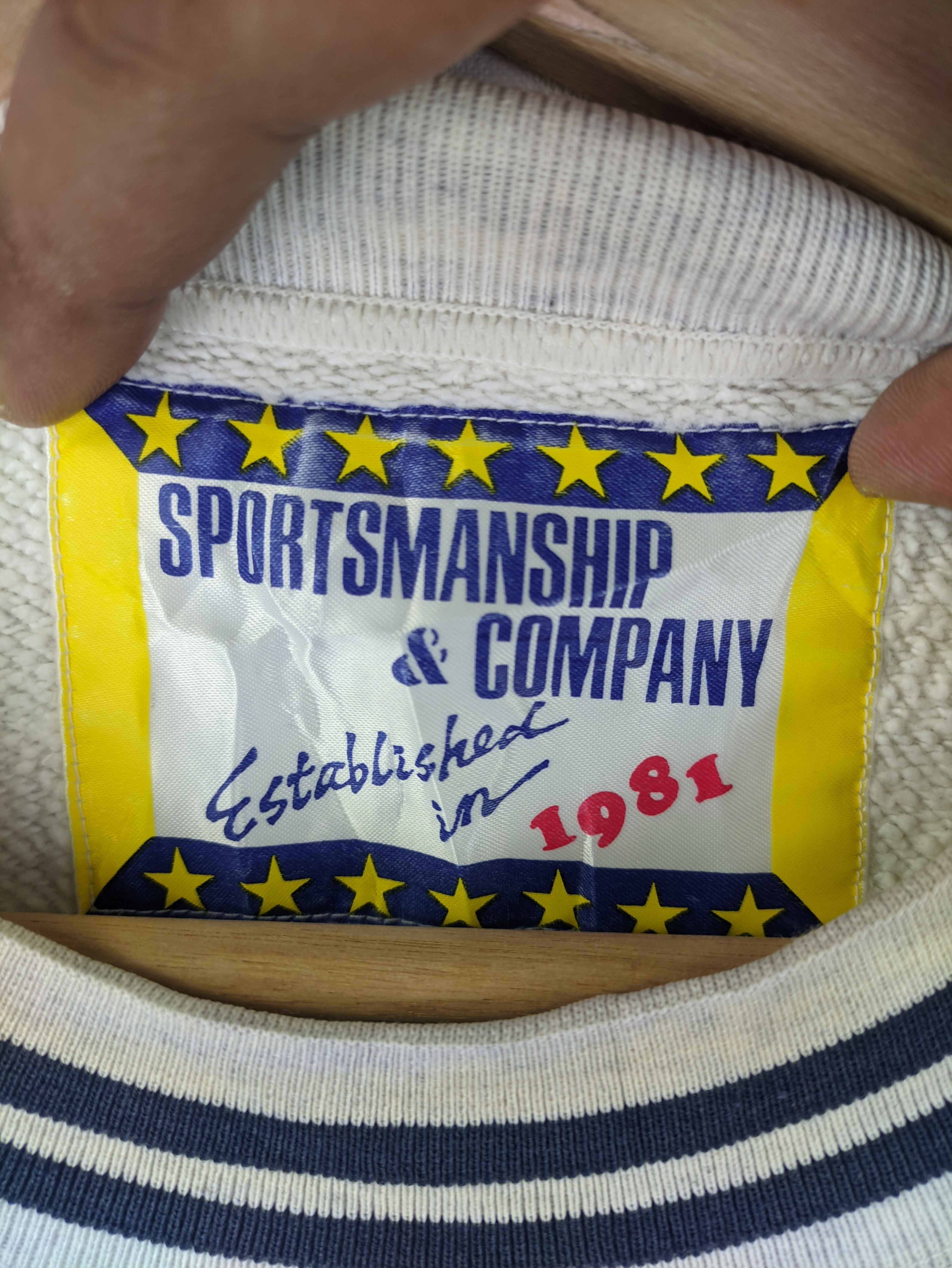 Japanese Brand Steals🔥Vintage 90's Sweatshirt by Sportsmanship & Company Size US L / EU 52-54 / 3 - 3 Thumbnail