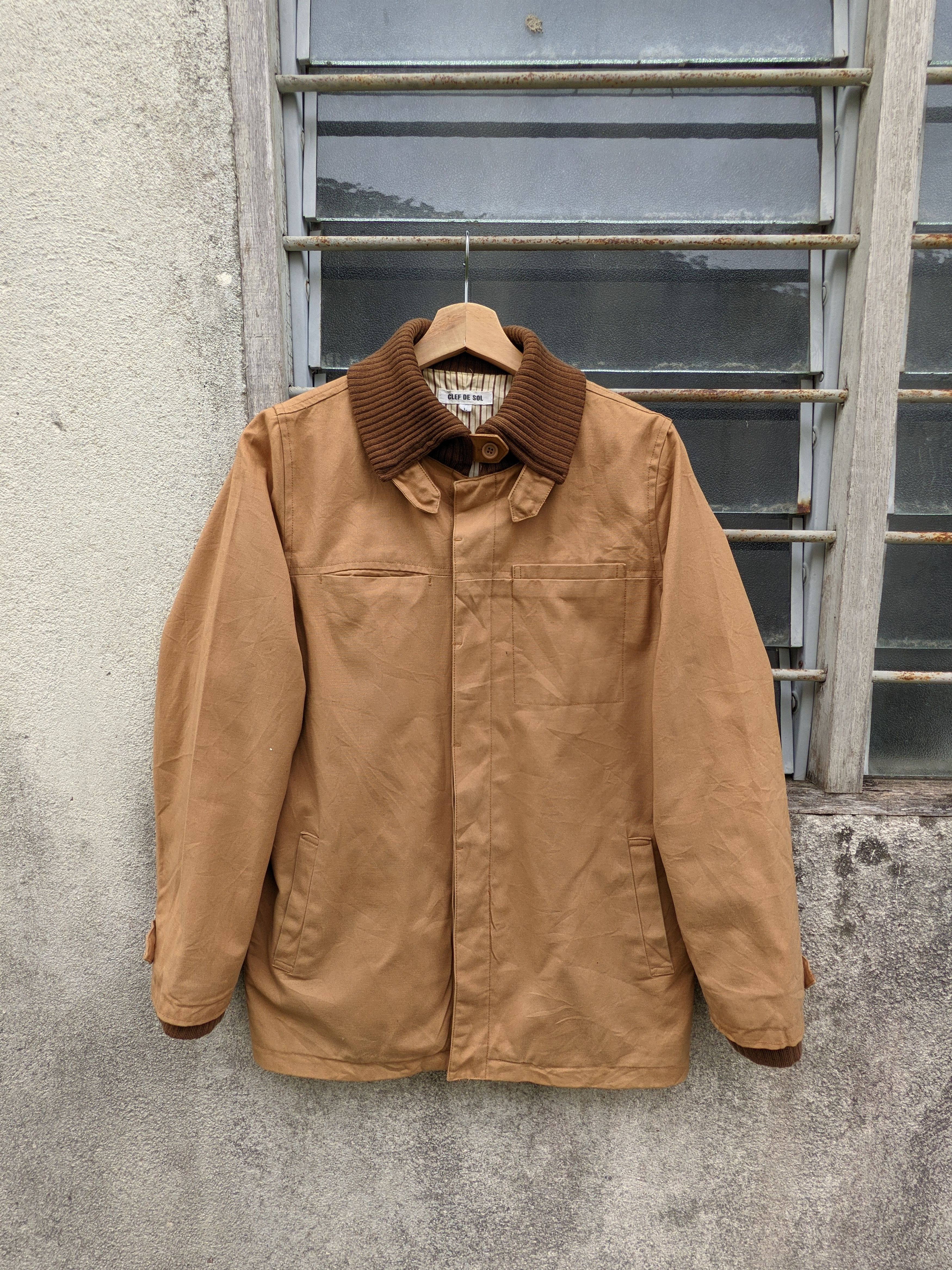 Japanese Brand Clef De Sol Duck Canvas Jacket Size M / US 6-8 / IT 42-44 - 5 Thumbnail