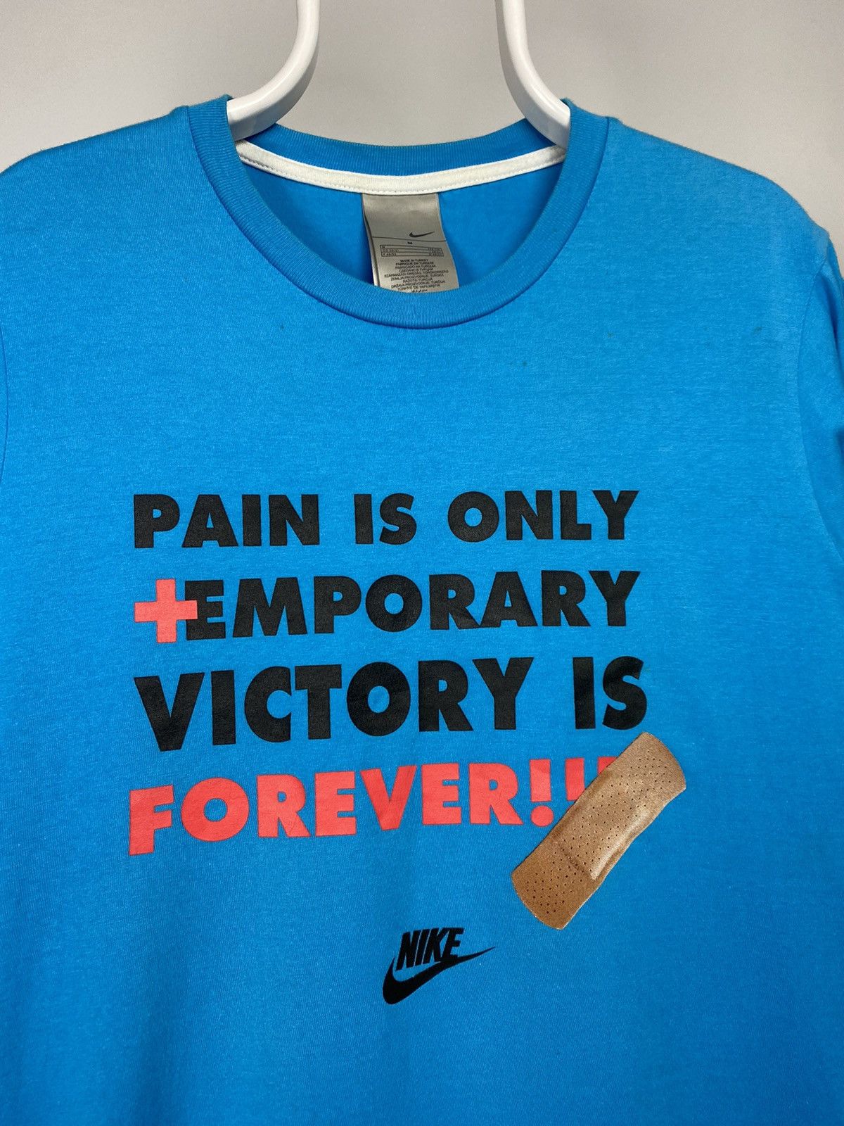 Nike × Vintage Nike vintage T-shirt pain is temporary victory is forever Size US M / EU 48-50 / 2 - 2 Thumbnail