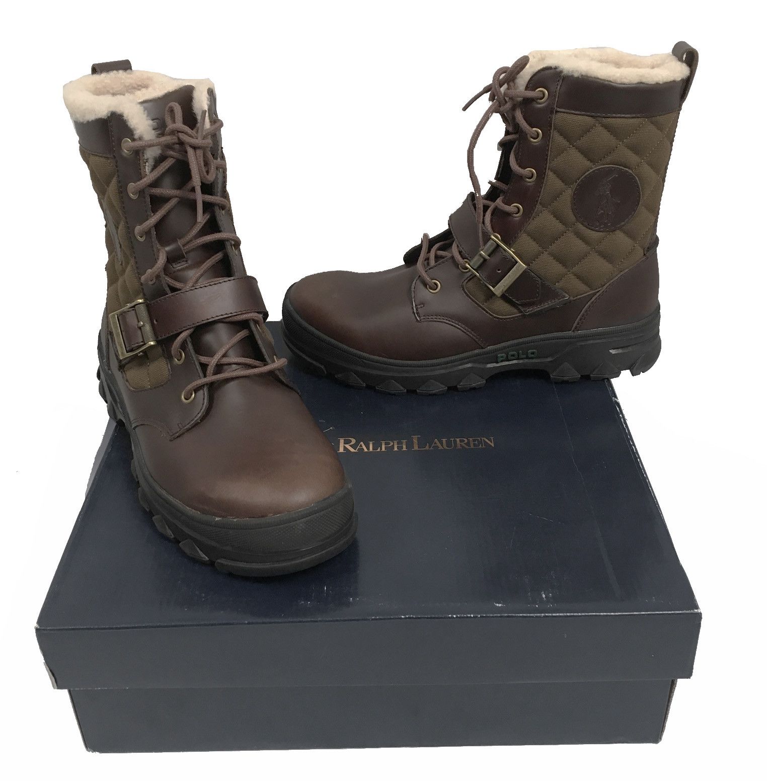 Polo Ralph Lauren NEW Vintage Polo Ralph Lauren Hayward Boots Brown Size US 9 / EU 42 - 1 Thumbnail
