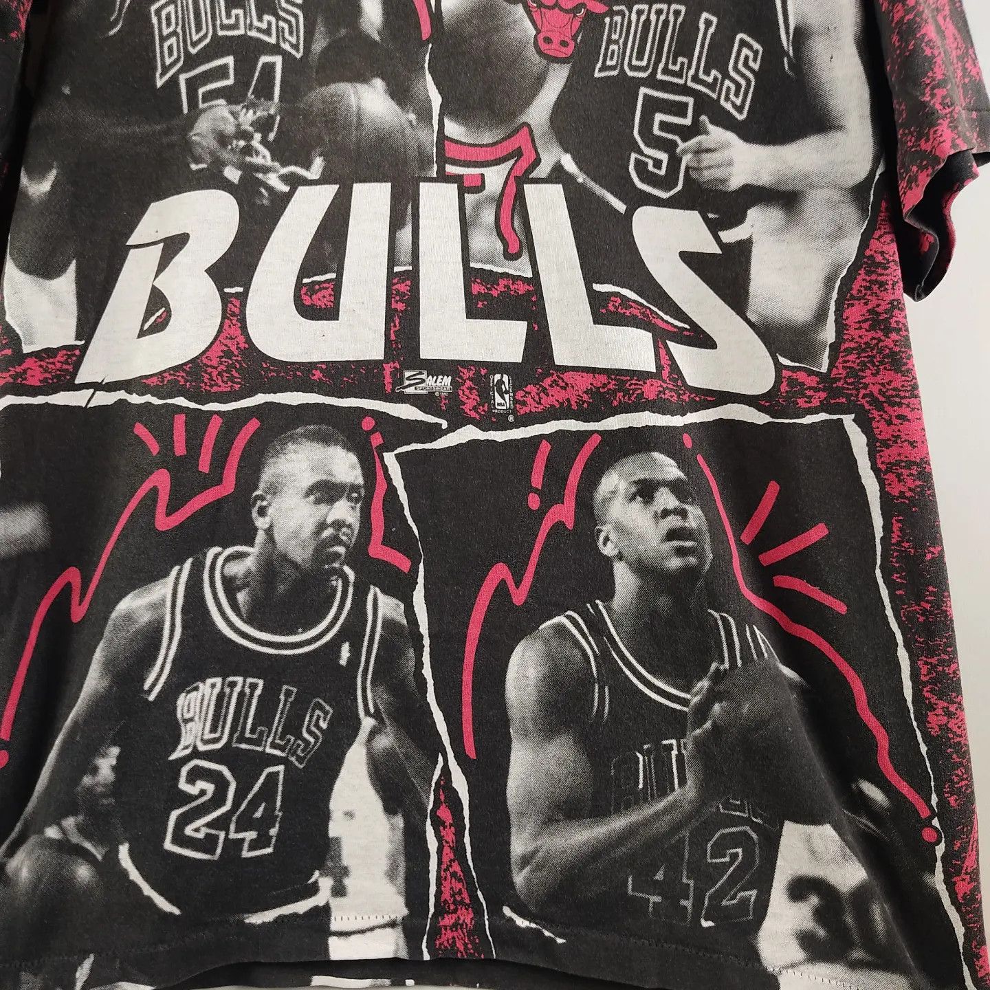 NBA × Vintage 1992 Dream Team Michael Jordan Pippen Salem All Over Print Size US XL / EU 56 / 4 - 3 Thumbnail
