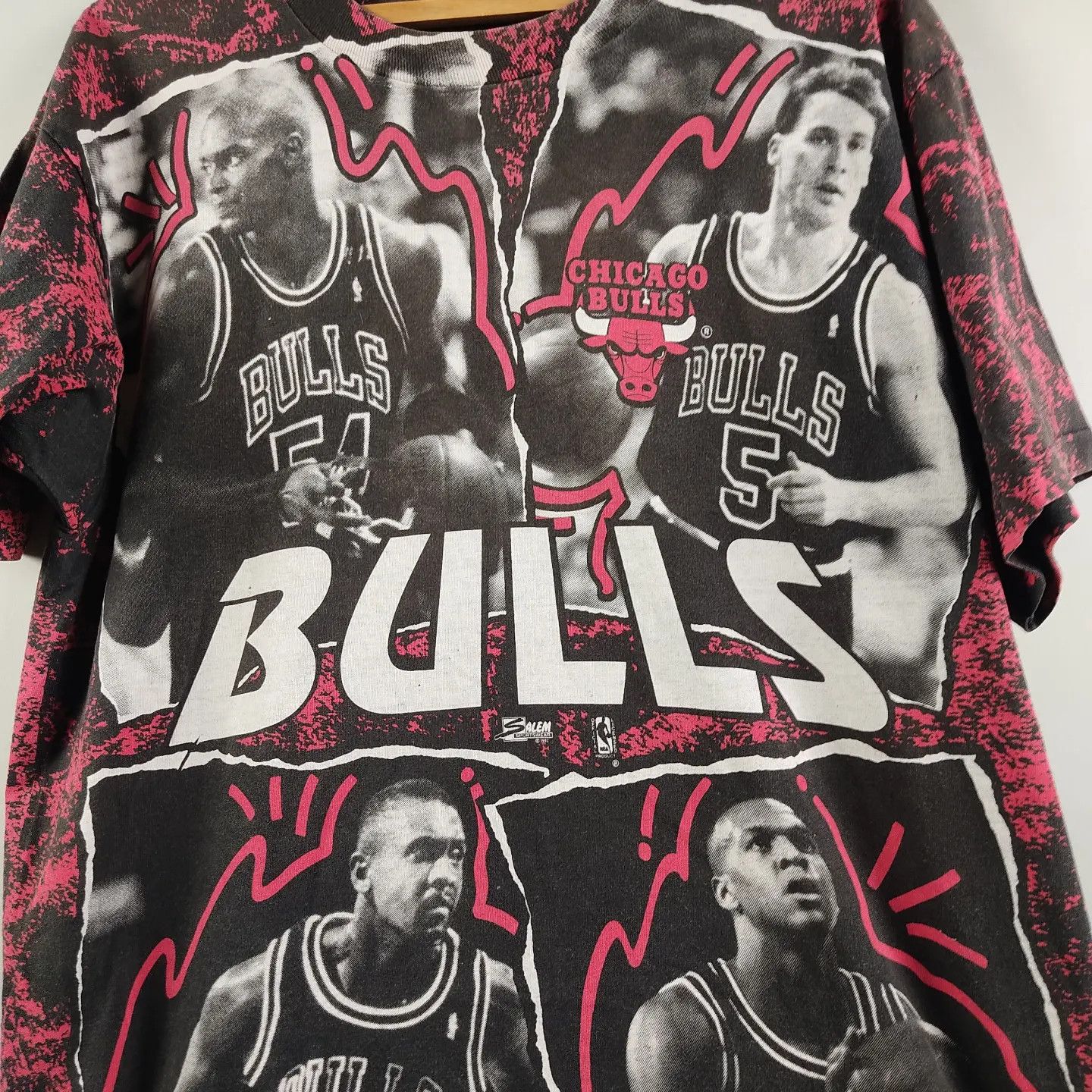 NBA × Vintage 1992 Dream Team Michael Jordan Pippen Salem All Over Print Size US XL / EU 56 / 4 - 2 Thumbnail