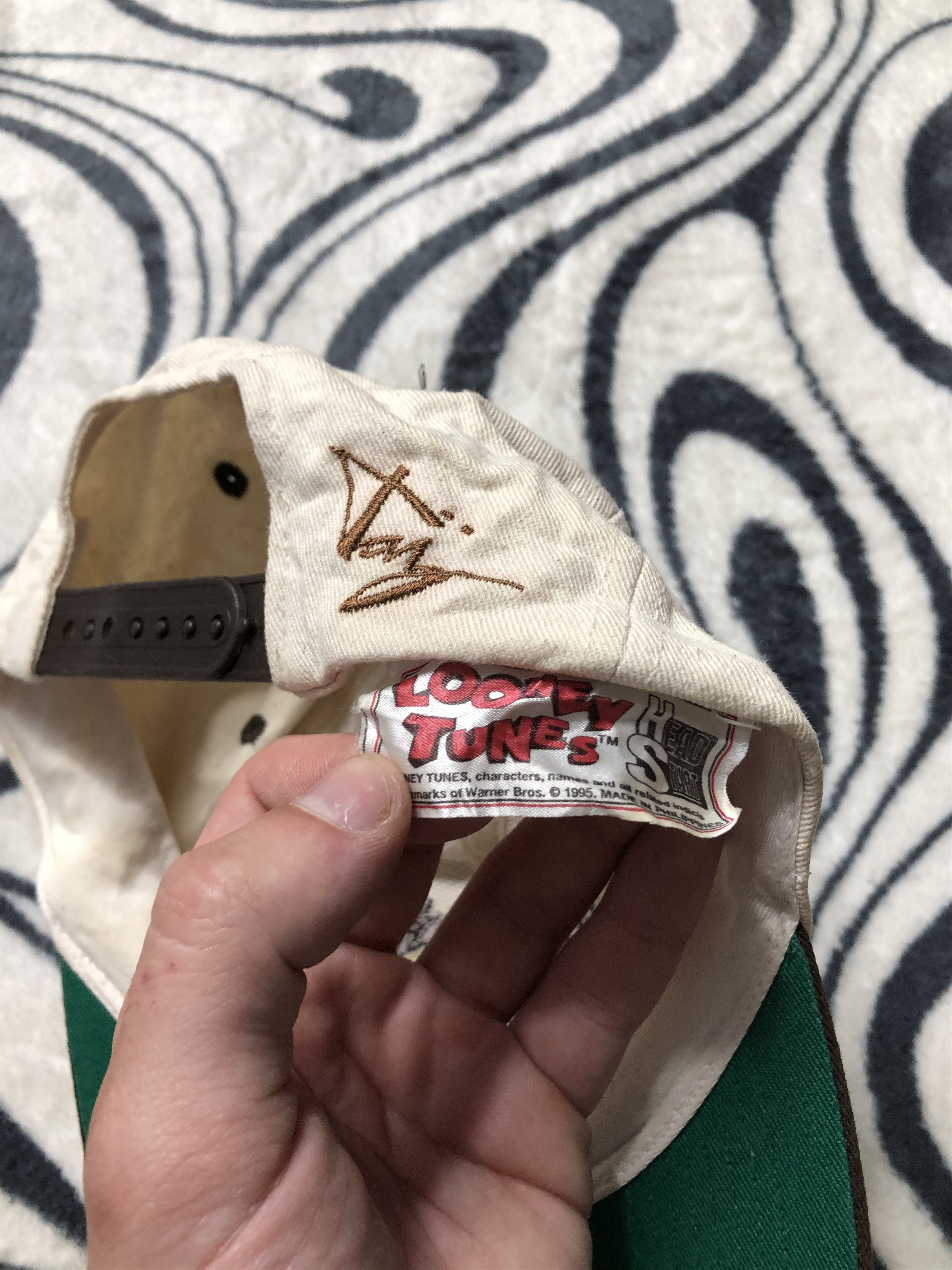 Cartoon Network Looney Tunes Taz Vintage 1995 Hat Cap Size ONE SIZE - 3 Thumbnail