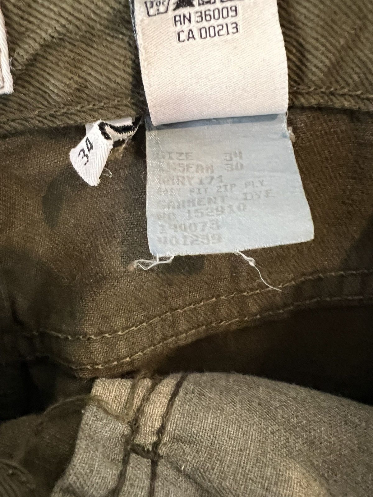 Calvin Klein × Vintage Vintage Olive Green Calvin Klein Jeans Size US 33 - 4 Thumbnail