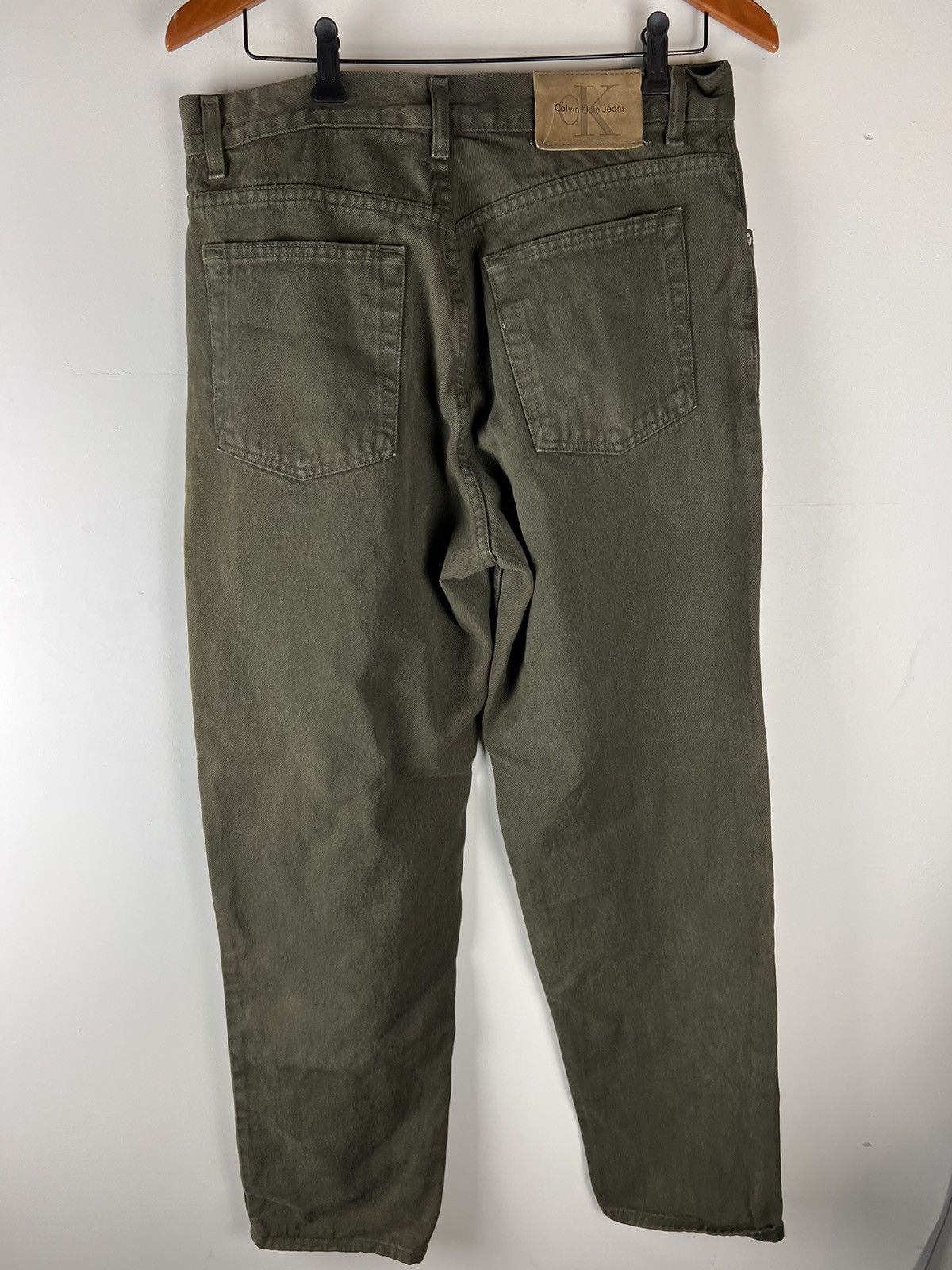 Calvin Klein × Vintage Vintage Olive Green Calvin Klein Jeans Size US 33 - 2 Thumbnail