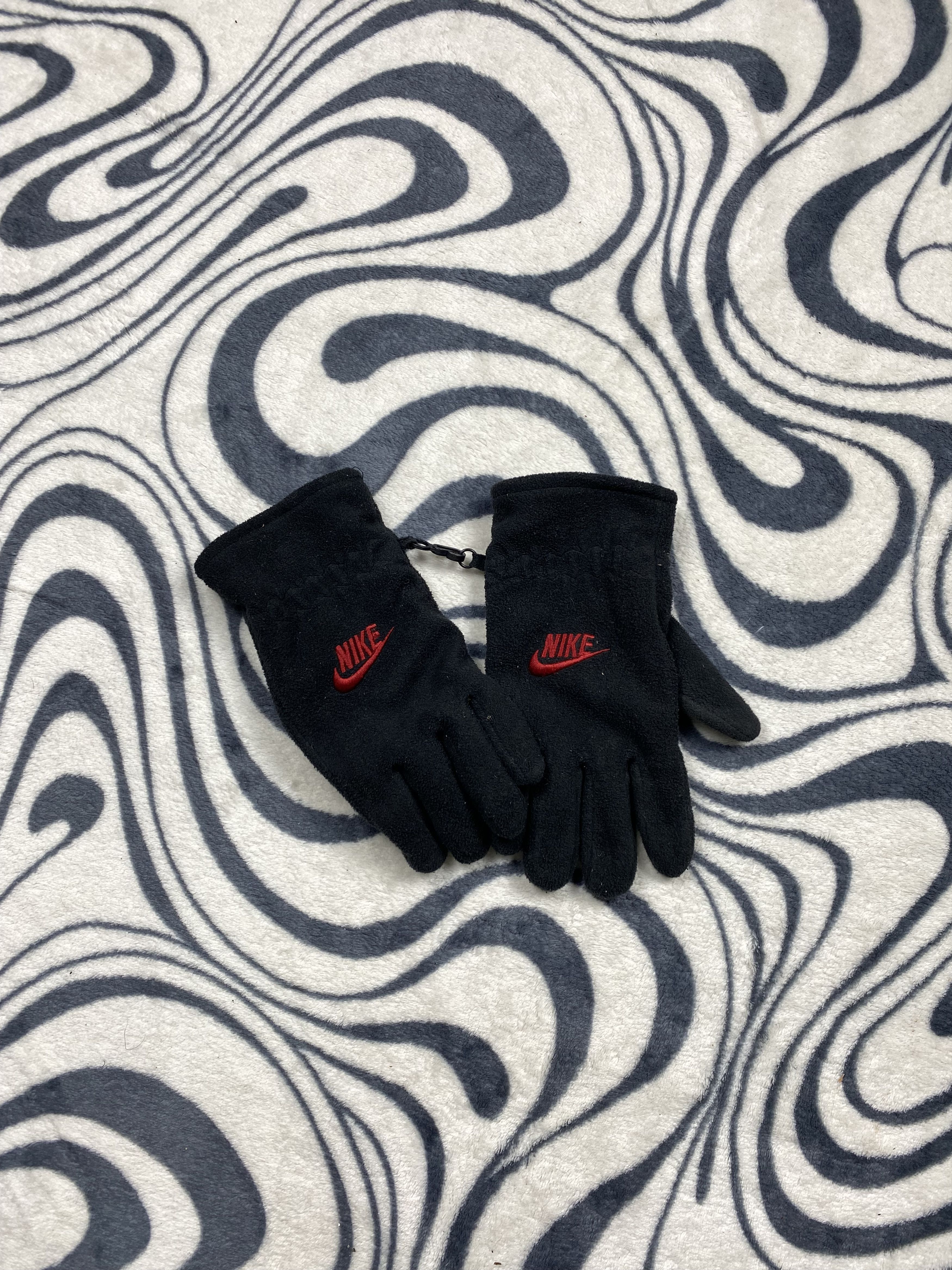 Nike Nike Vintage Mens Fleece Gloves Y2K Drill Size ONE SIZE - 2 Thumbnail