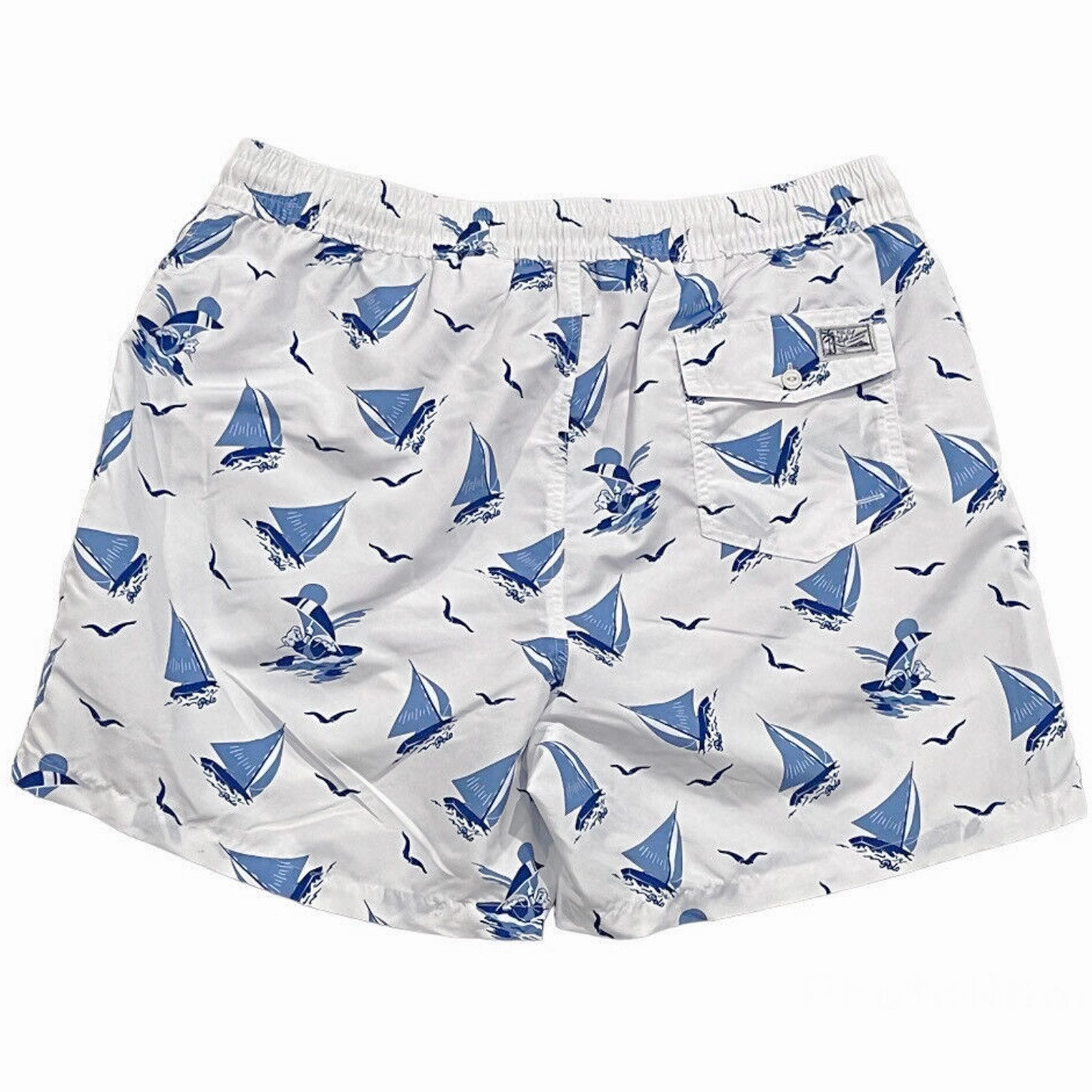 Polo Ralph Lauren NEW Polo Ralph Lauren Windsurfing Bear Swim Trunks! L White Size US 31 - 3 Thumbnail