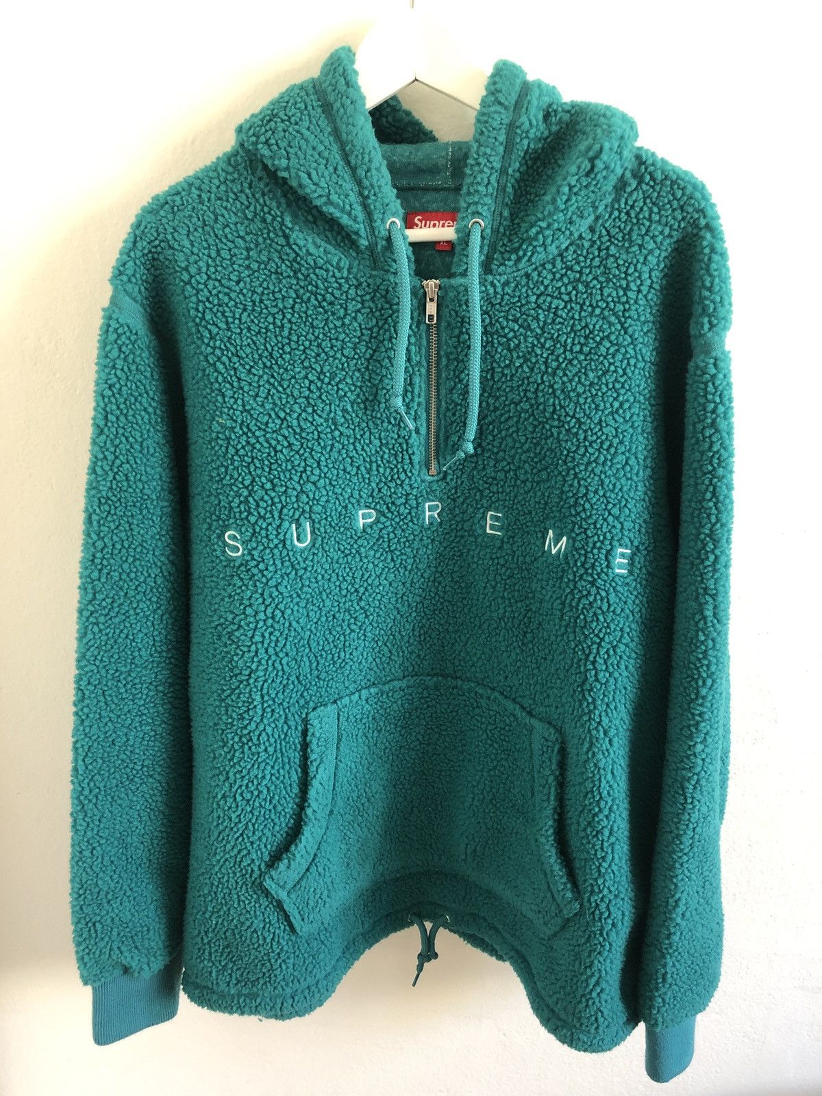 Supreme Supreme teal fleece sherpa | Grailed