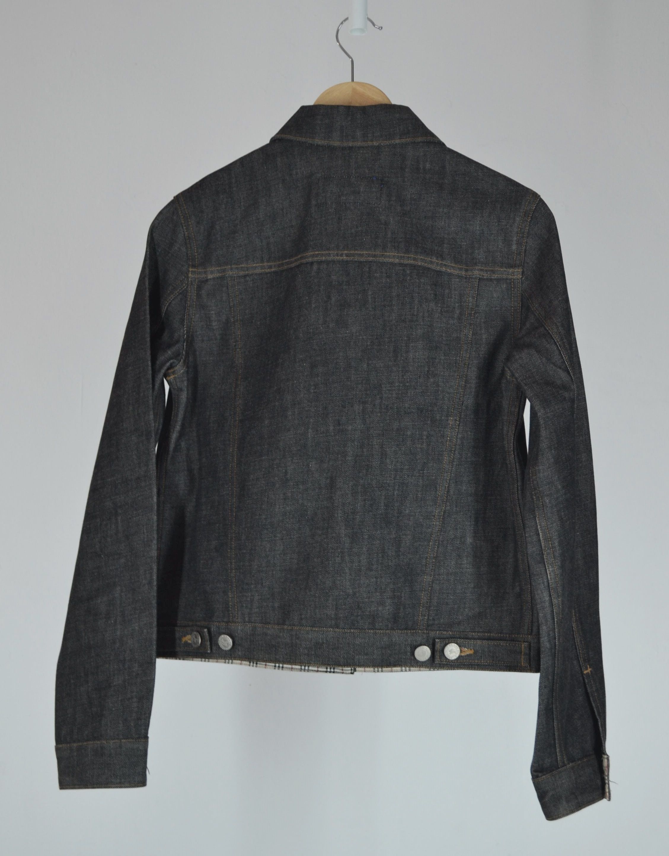 Burberry Burberry Blue Label Black Denim Jacket Size XS / US 0-2 / IT 36-38 - 2 Thumbnail