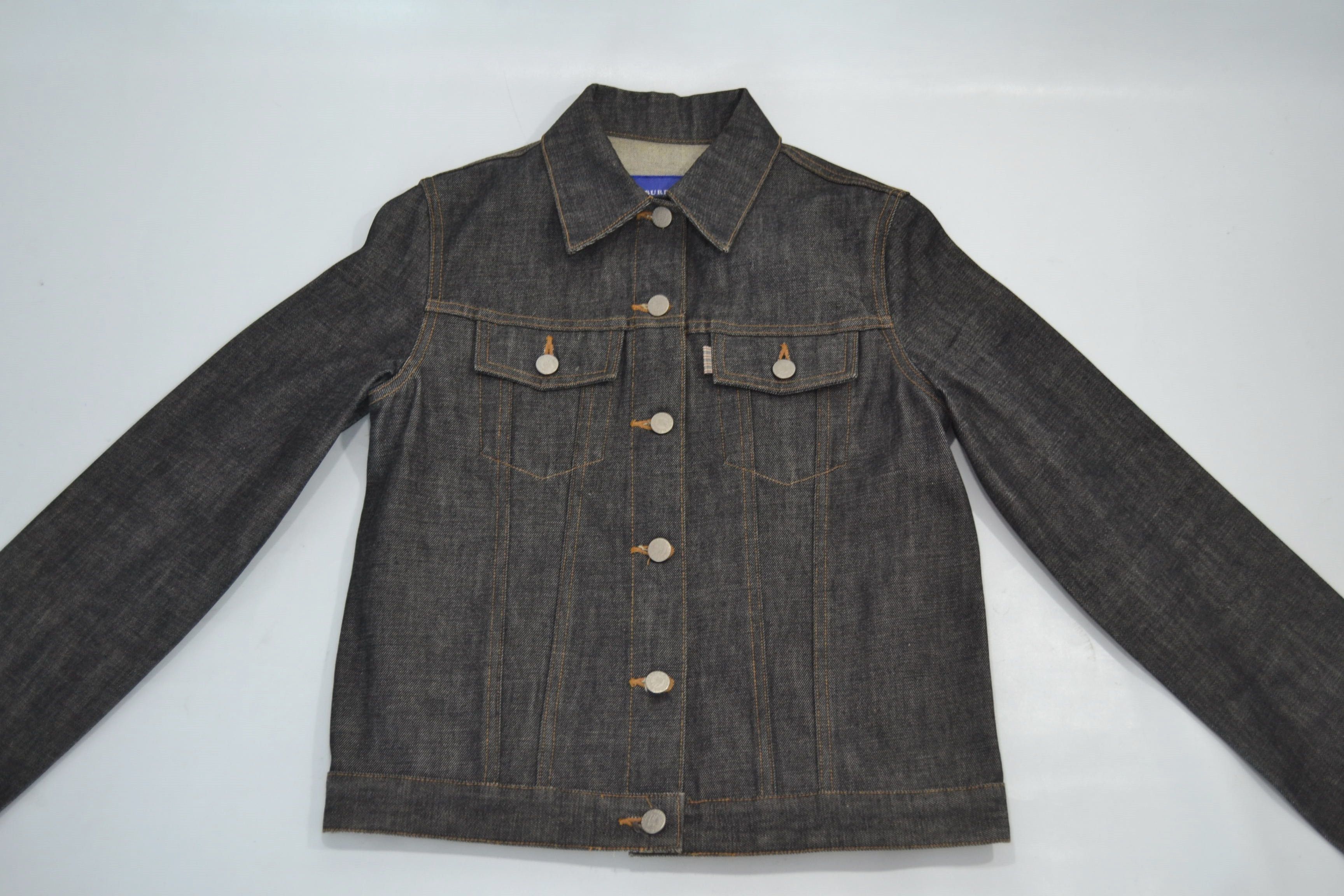 Burberry Burberry Blue Label Black Denim Jacket Size XS / US 0-2 / IT 36-38 - 3 Thumbnail