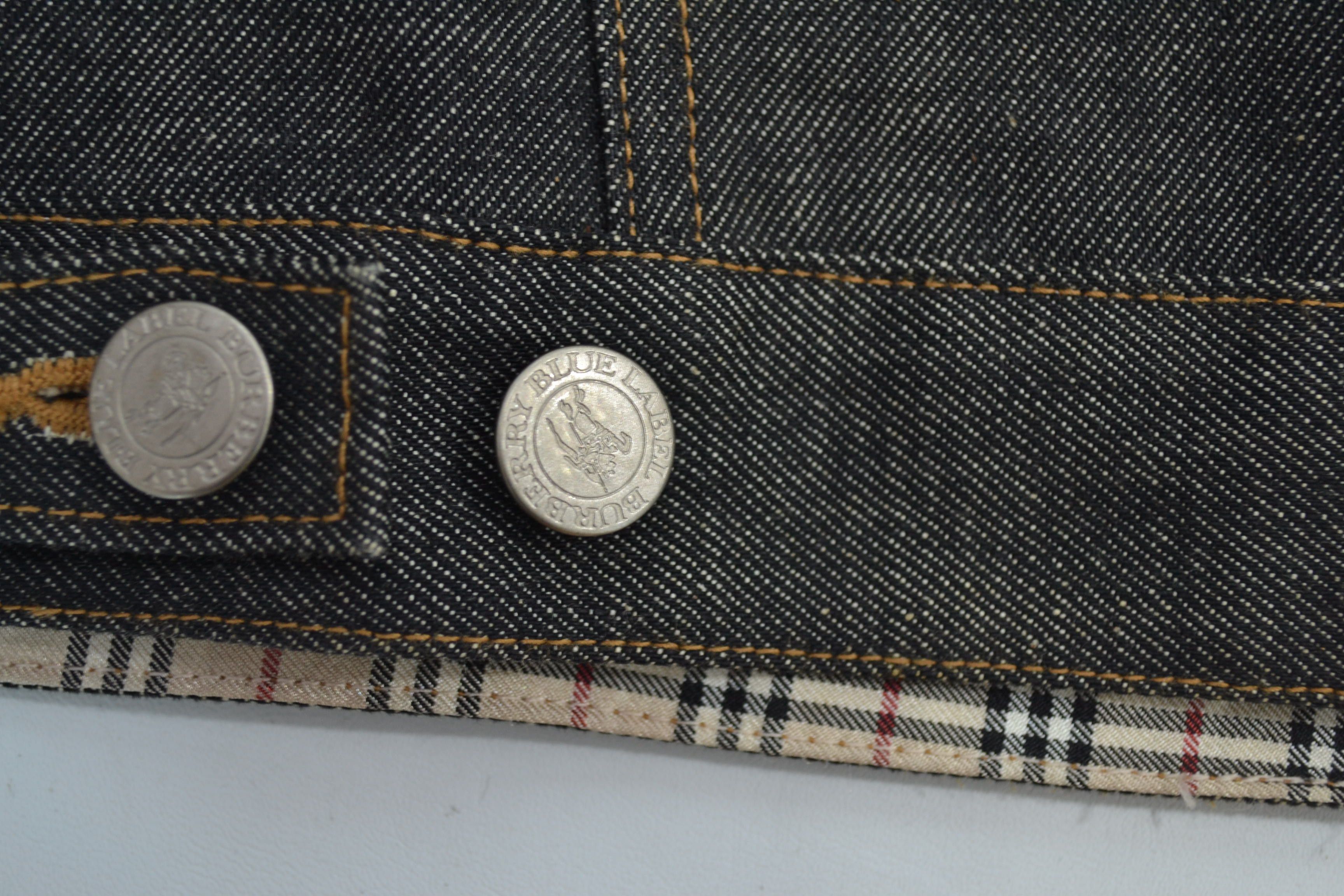Burberry Burberry Blue Label Black Denim Jacket Size XS / US 0-2 / IT 36-38 - 11 Thumbnail