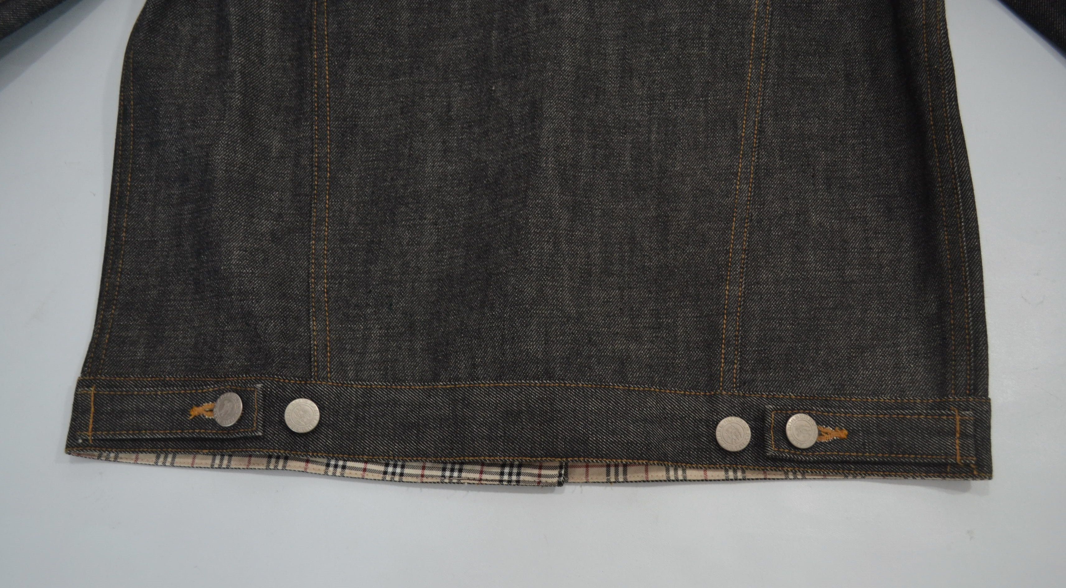 Burberry Burberry Blue Label Black Denim Jacket Size XS / US 0-2 / IT 36-38 - 6 Thumbnail