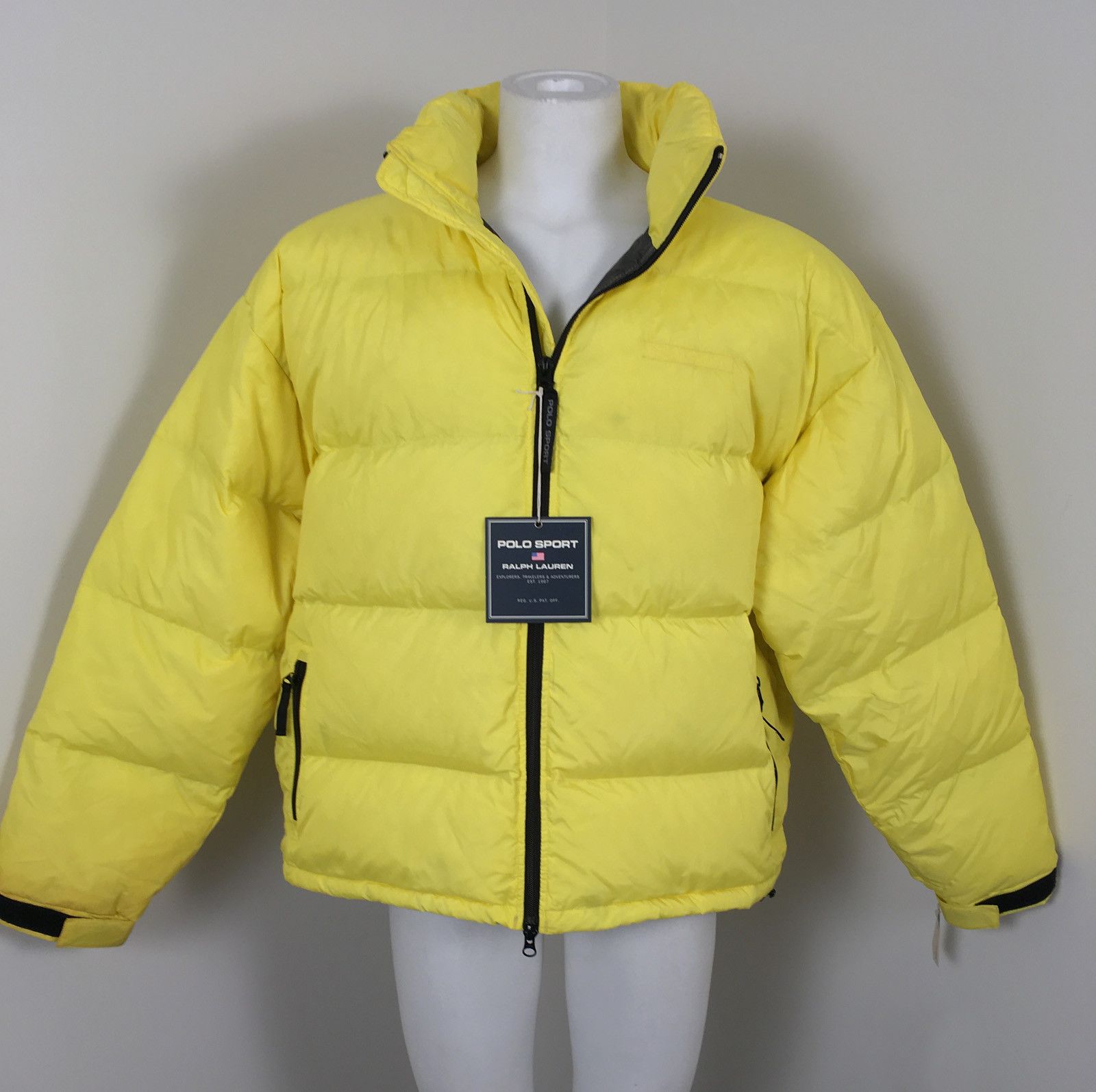 Ralph Lauren Sport New Vintage Polo Sport Ralph Lauren Puffer Jacket 2X Yellow Size US XXL / EU 58 / 5 - 1 Thumbnail