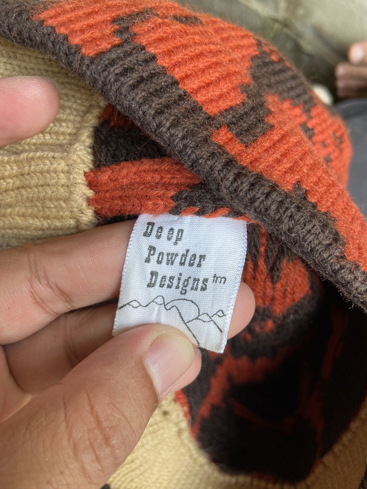 Other DEEP POWDER DESIGN KNITTED BEANIE Size ONE SIZE - 6 Thumbnail