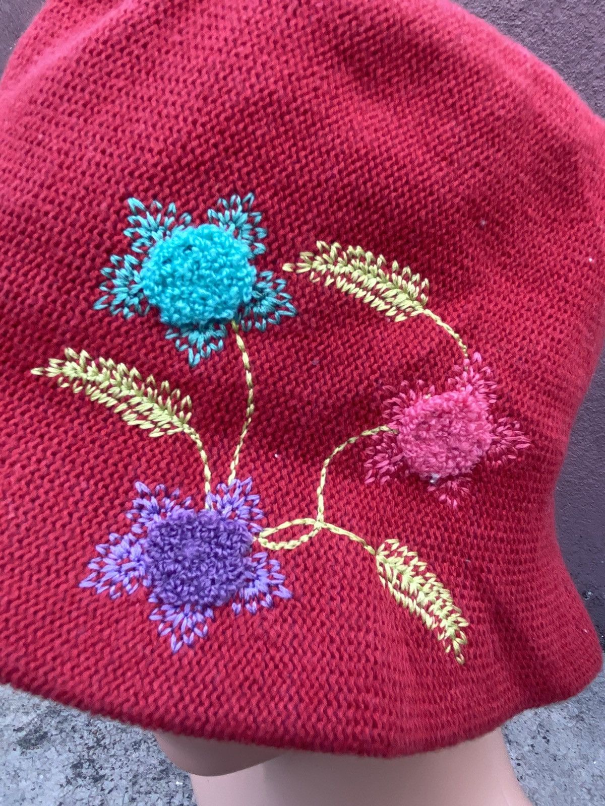 Kenzo VINTAGE KENZO HAND EMBROIDERY HAT Size ONE SIZE - 3 Thumbnail