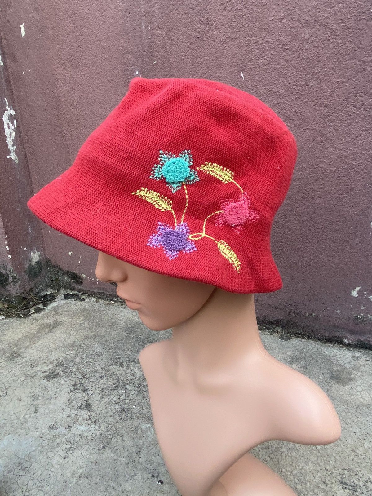 Kenzo VINTAGE KENZO HAND EMBROIDERY HAT Size ONE SIZE - 2 Thumbnail