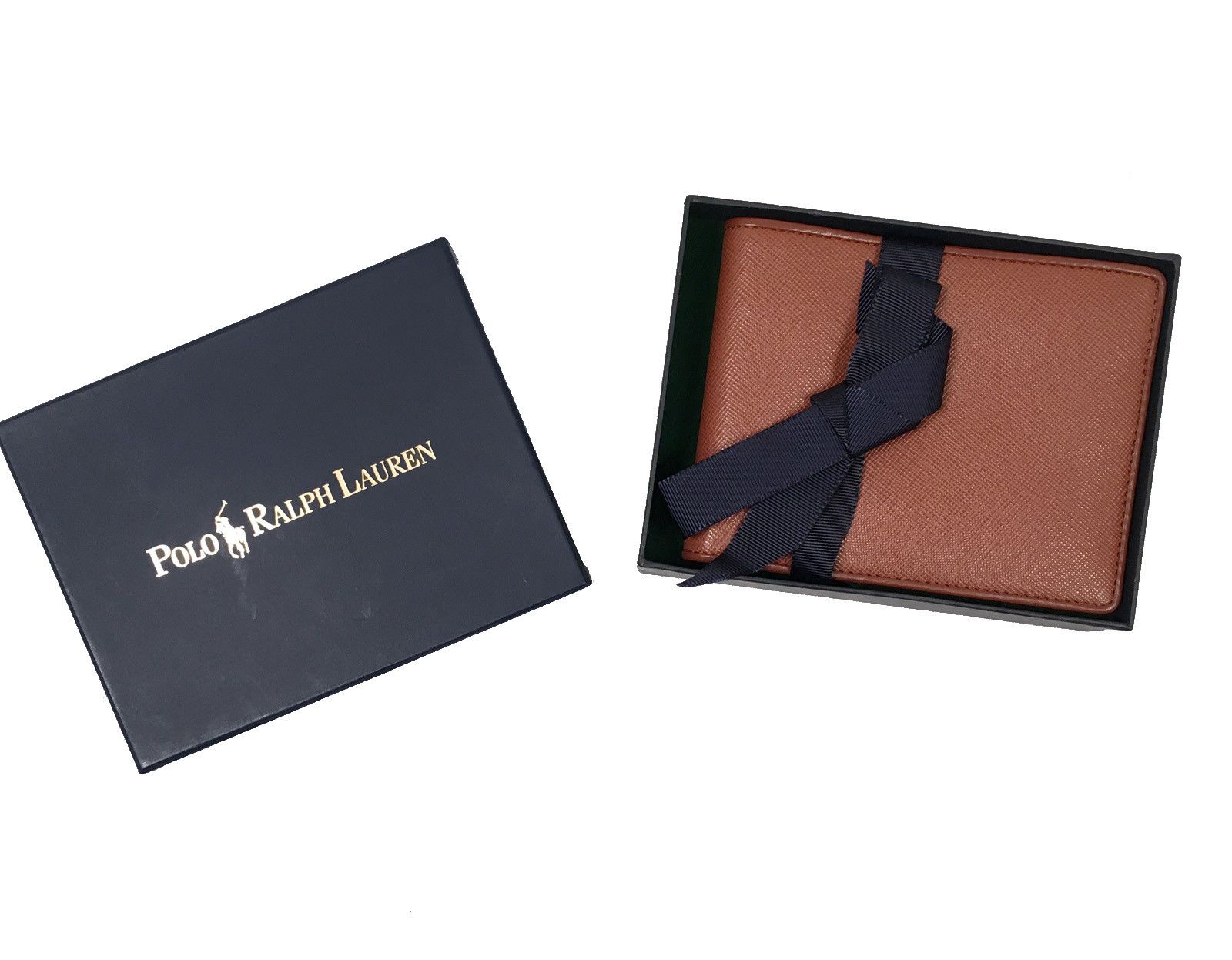 Polo Ralph Lauren NEW Polo Ralph Lauren Blackston Billfold Wallet Cognac Brown Size ONE SIZE - 1 Thumbnail