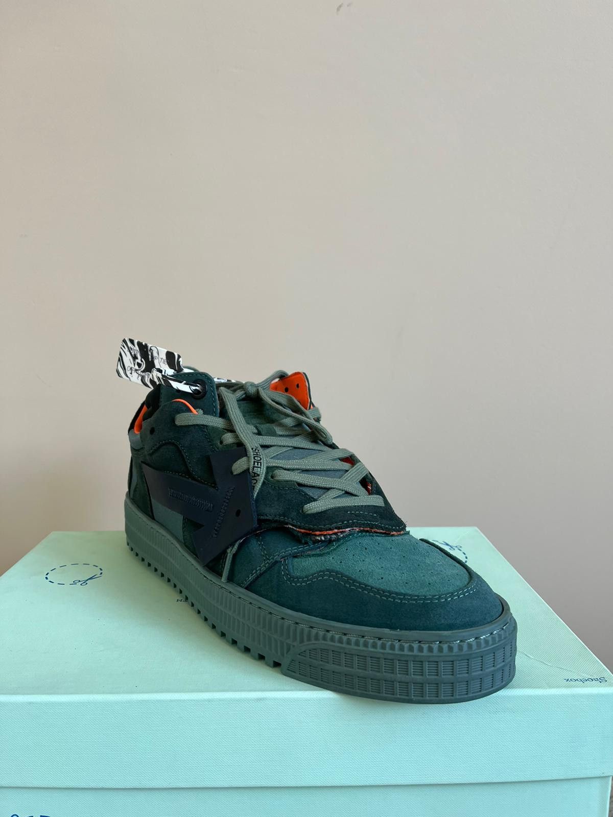 Off-White Off Court Low in Dark Green Color Size US 12 / EU 45 - 6 Thumbnail