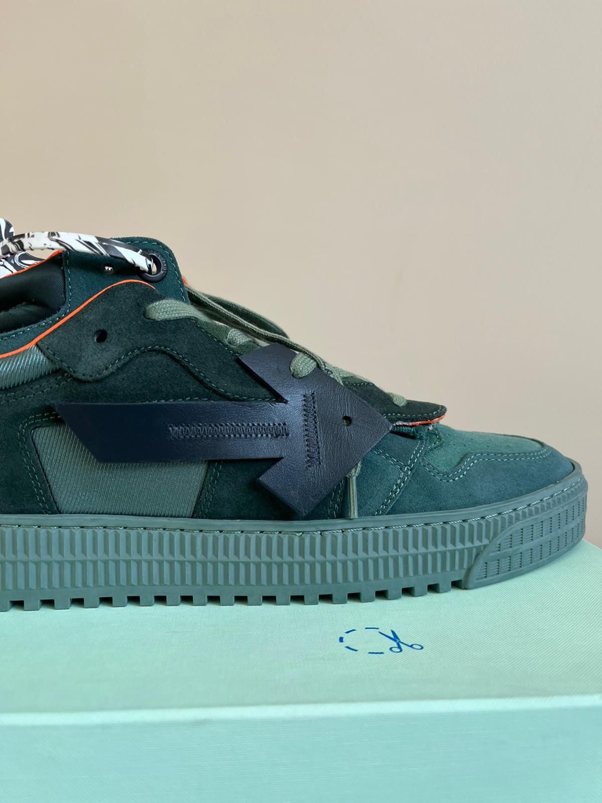 Off-White Off Court Low in Dark Green Color Size US 12 / EU 45 - 4 Thumbnail