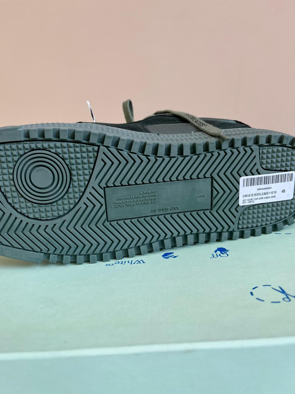 Off-White Off Court Low in Dark Green Color Size US 12 / EU 45 - 14 Thumbnail