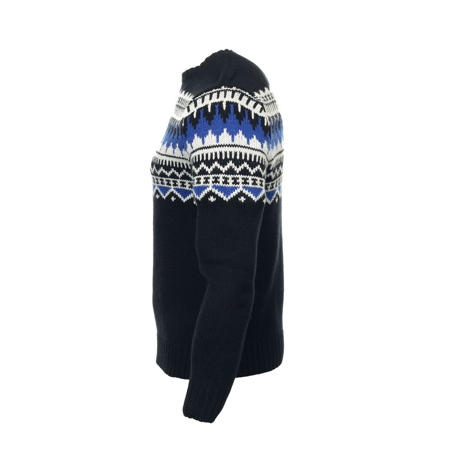 Polo Ralph Lauren NEW Vintage Polo Ralph Lauren Fair Isle Sweater! Black SLIM Size US M / EU 48-50 / 2 - 3 Thumbnail