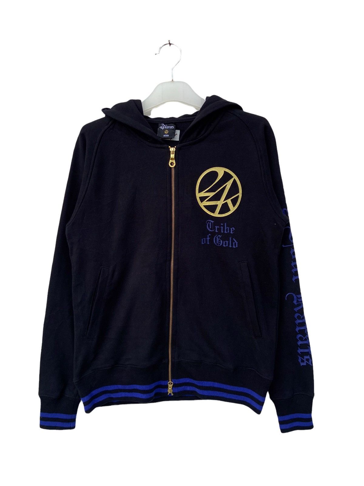 image of 24 Karat Full Tracksuit in Black, Men's (Size Medium)