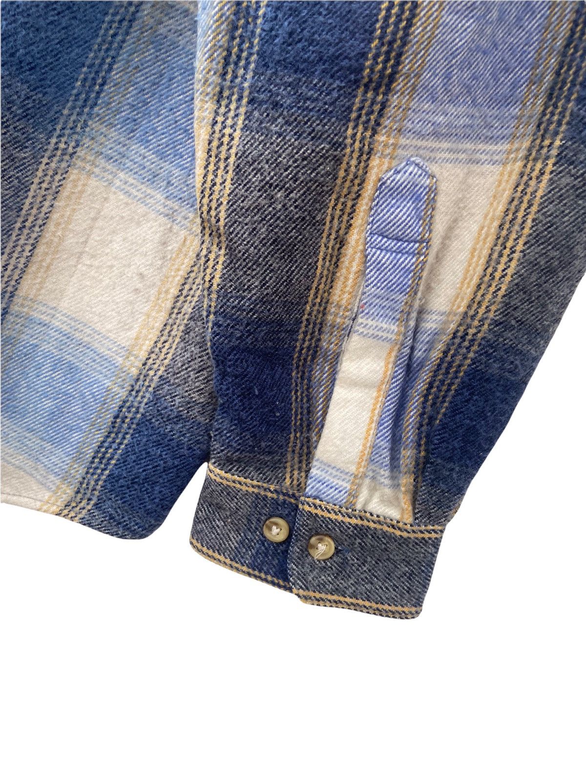 Vintage Vintage Mullholland Shadow Plaid Double Pocket Flannel Size US XL / EU 56 / 4 - 4 Thumbnail