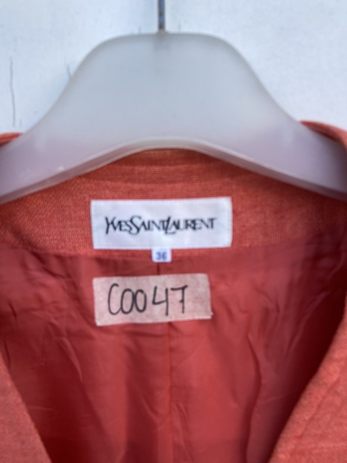 Saint Laurent Paris YVES SAINT LAUREN ORANGE BLAZER Size M / US 6-8 / IT 42-44 - 3 Thumbnail