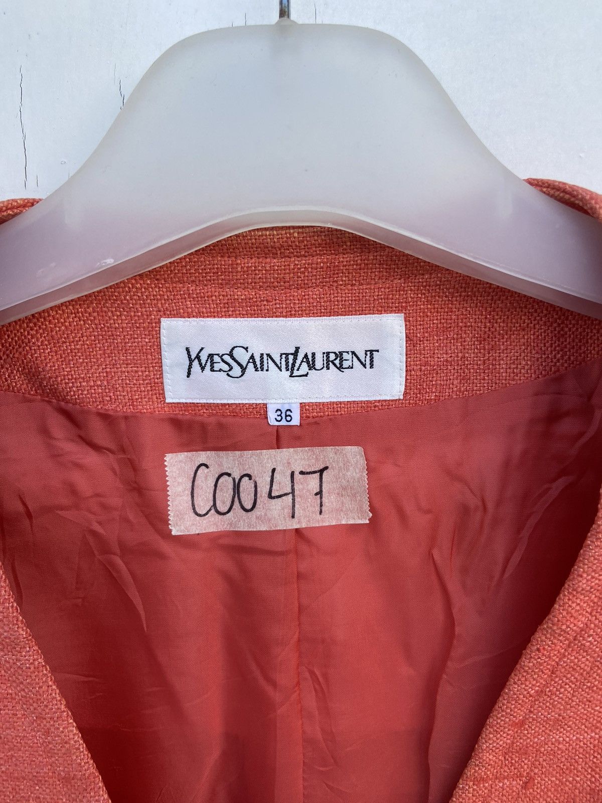 Saint Laurent Paris YVES SAINT LAUREN ORANGE BLAZER Size M / US 6-8 / IT 42-44 - 4 Thumbnail