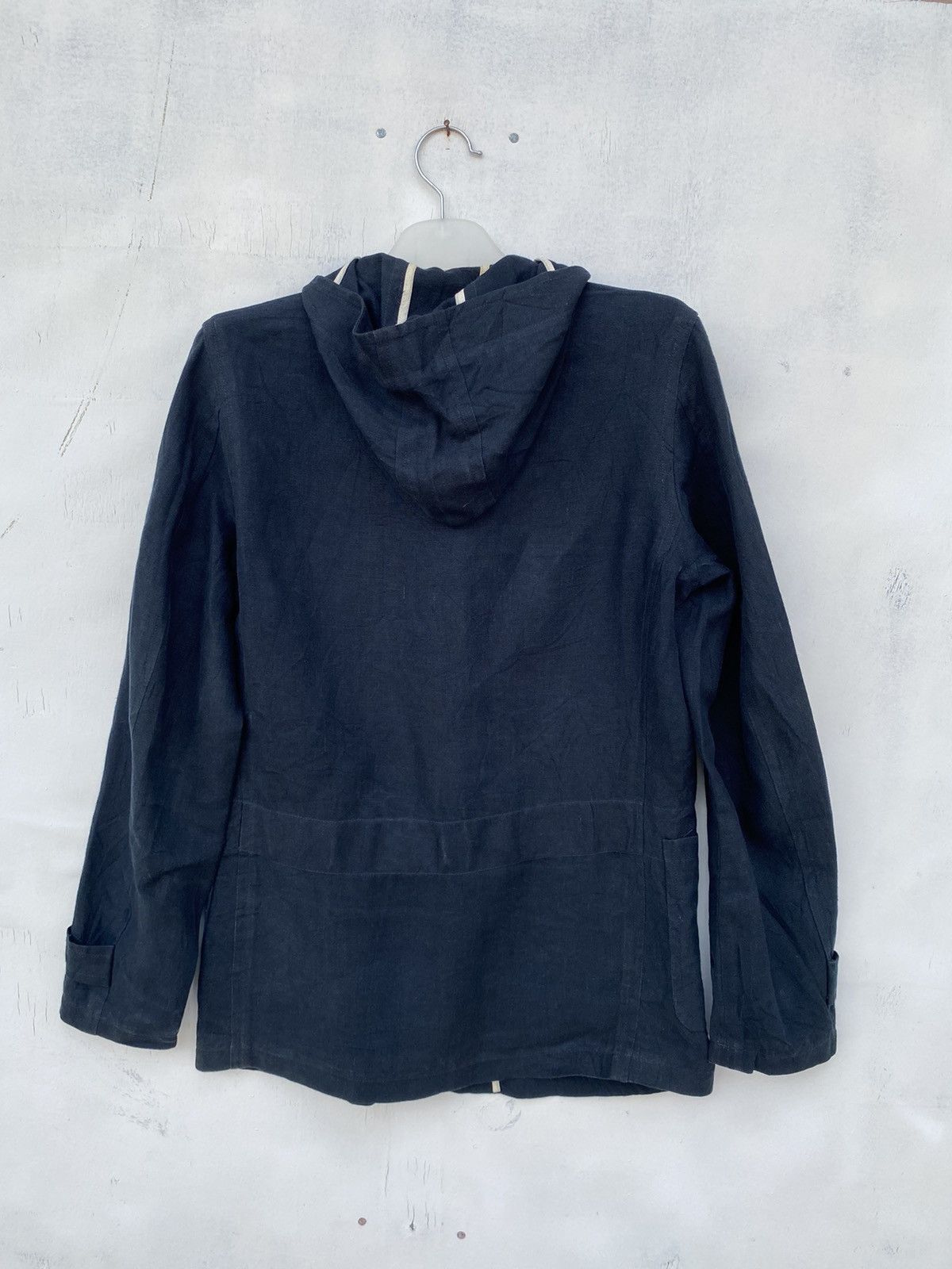 SHIPS Ships Japan X Brisbane Moss Linen Duffle Coat Size US M / EU 48-50 / 2 - 5 Thumbnail