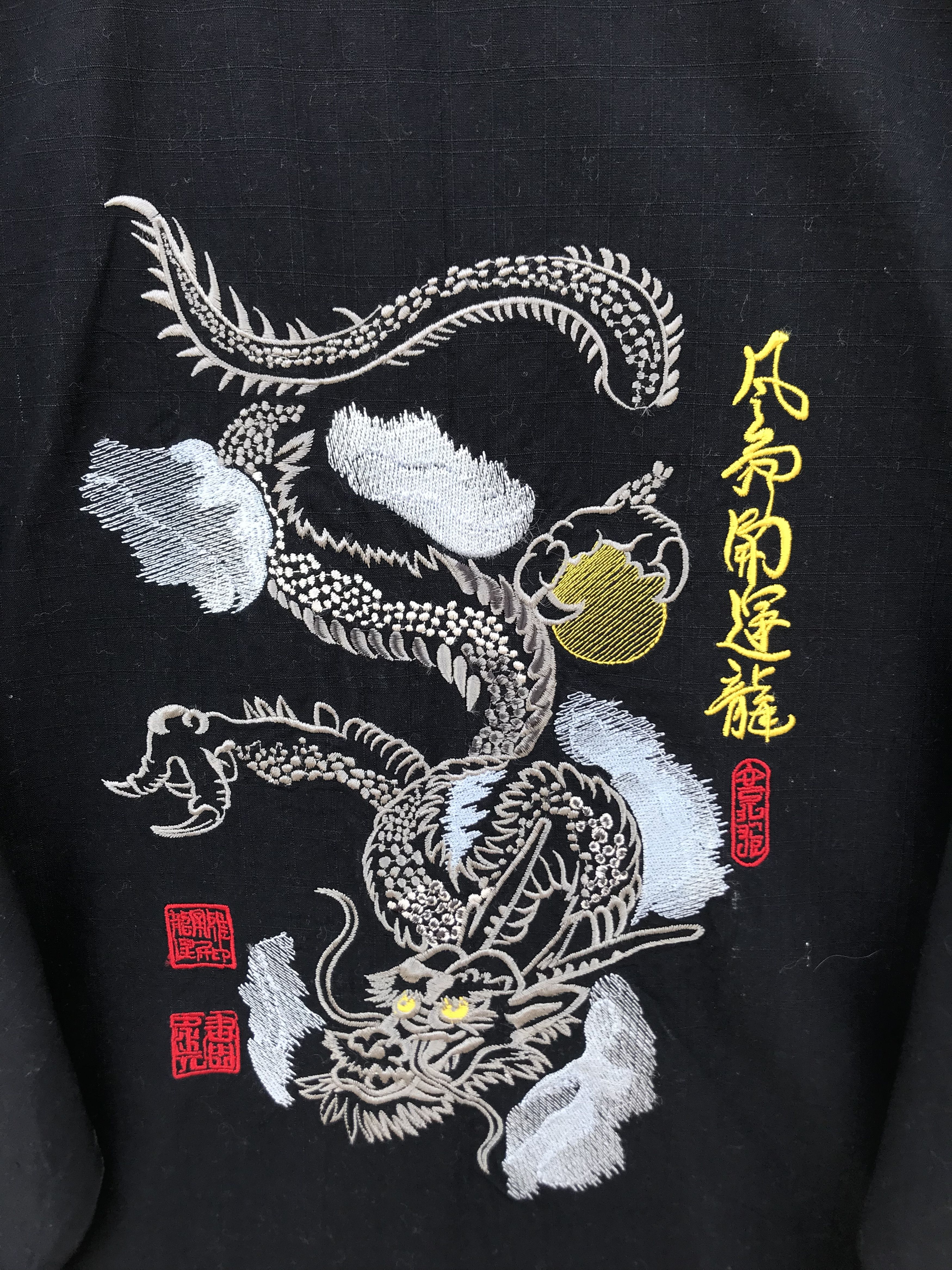 Japanese Brand VINTAGE KIMONO JAPAN DRAGON EMBRIODERY Size US L / EU 52-54 / 3 - 6 Thumbnail