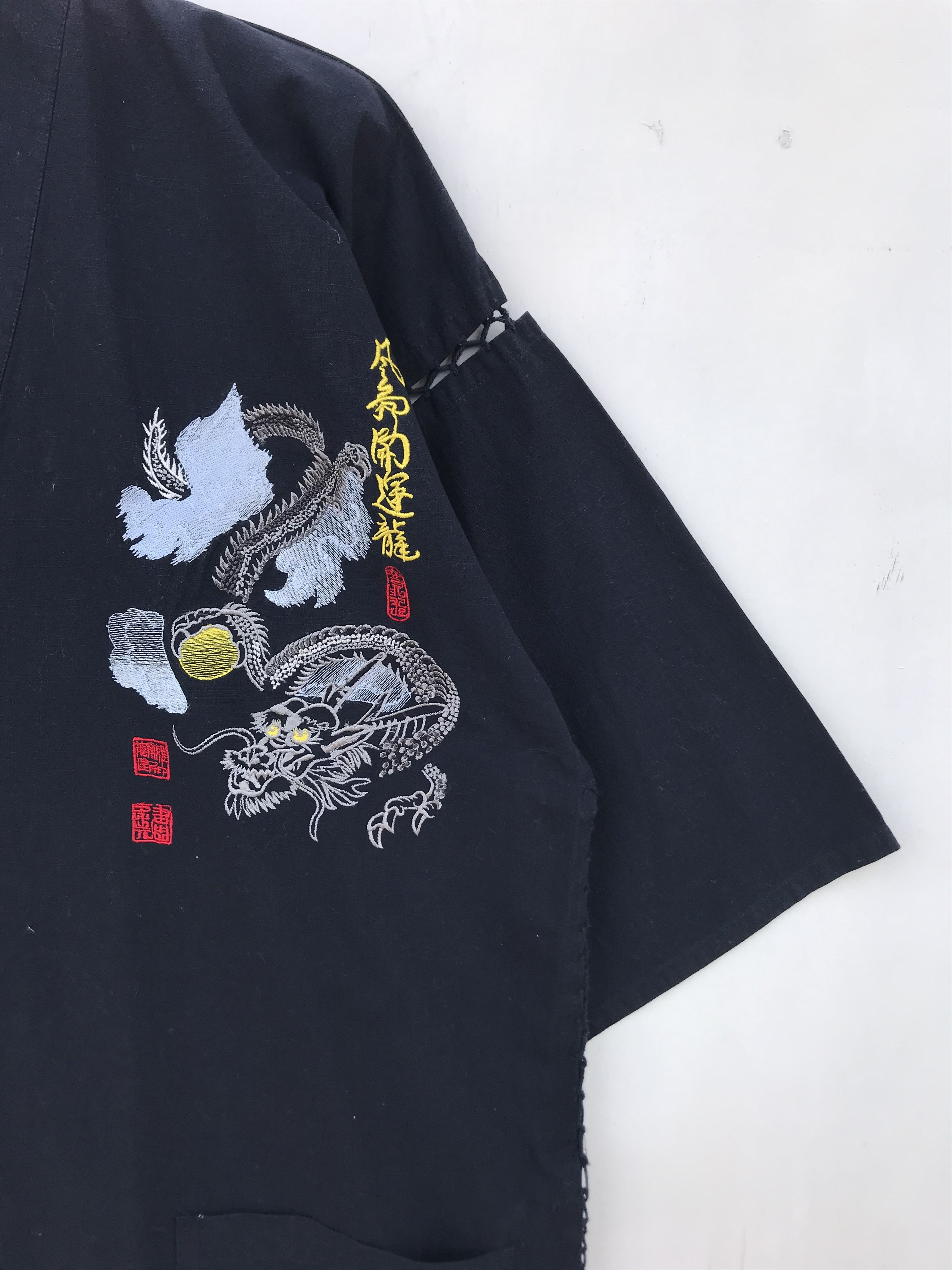 Japanese Brand VINTAGE KIMONO JAPAN DRAGON EMBRIODERY Size US L / EU 52-54 / 3 - 3 Thumbnail