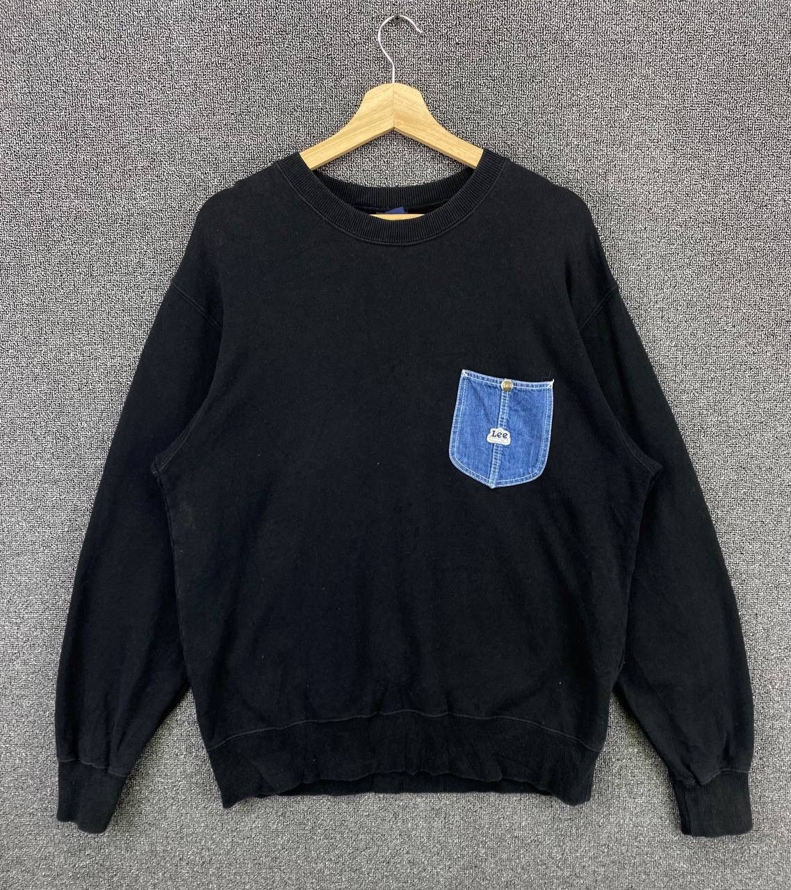Lee Vintage Lee Denim Pocket Style Sweatshirt Size US L / EU 52-54 / 3 - 1 Thumbnail