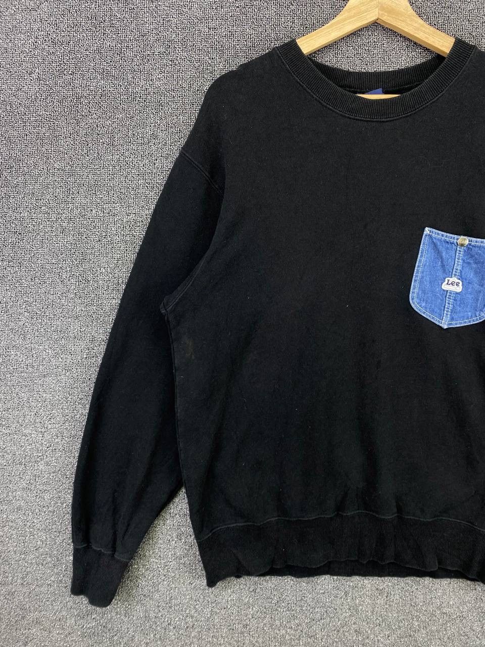 Lee Vintage Lee Denim Pocket Style Sweatshirt Size US L / EU 52-54 / 3 - 3 Thumbnail
