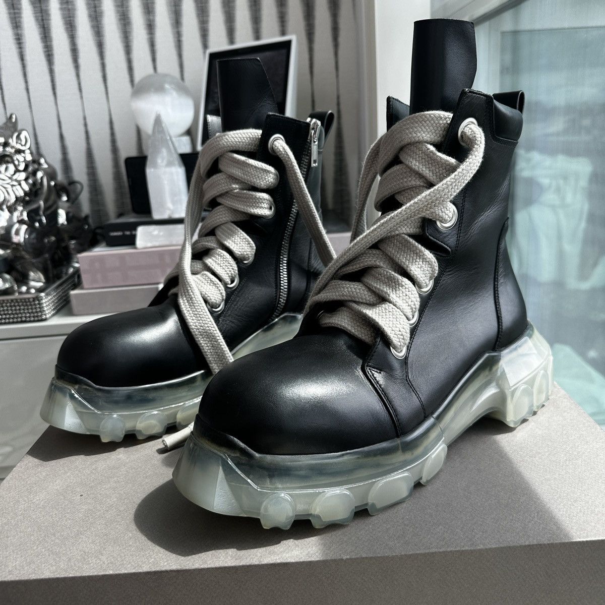 Rick Owens RICK OWENS JUMBOLACE TRACTOR BOOTS SIZE 43 Size US 10 / EU 43 - 3 Thumbnail