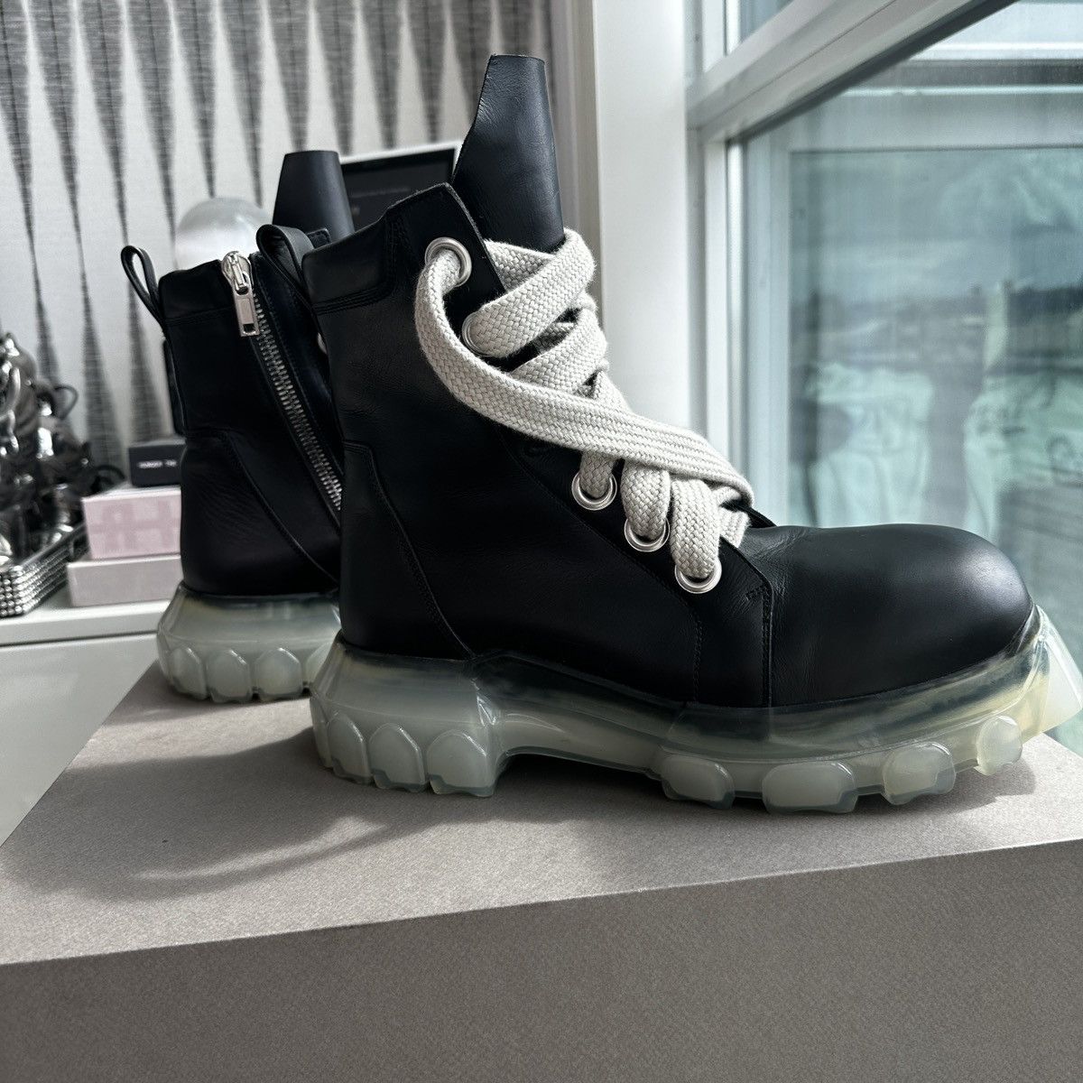 Rick Owens RICK OWENS JUMBOLACE TRACTOR BOOTS SIZE 43 Size US 10 / EU 43 - 5 Thumbnail