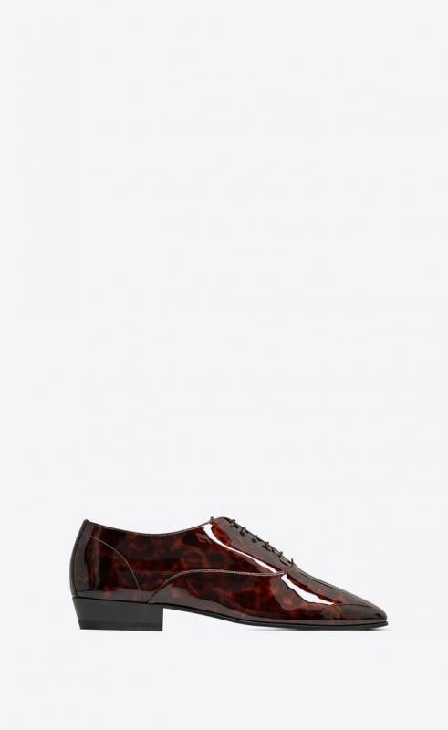 Saint Laurent Paris Leon 30 Pat Tartarug L Up Der In Manto Naturale Size US 10.5 / EU 43-44 - 1 Thumbnail