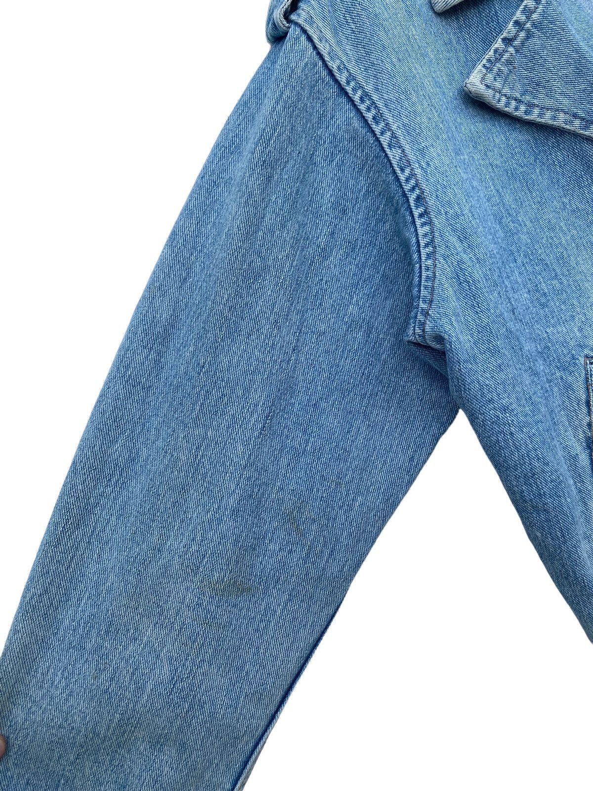Gianfranco Ferre Vintage Ferre Denim Double Collar Motorcycle Jacket Size US M / EU 48-50 / 2 - 7 Thumbnail