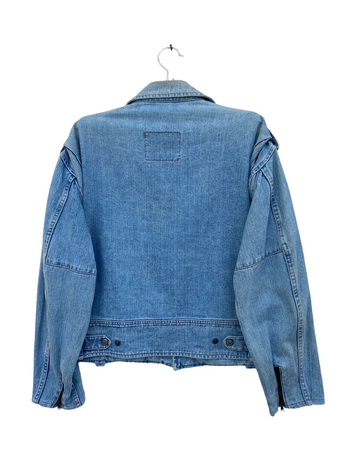 Gianfranco Ferre Vintage Ferre Denim Double Collar Motorcycle Jacket Size US M / EU 48-50 / 2 - 3 Thumbnail