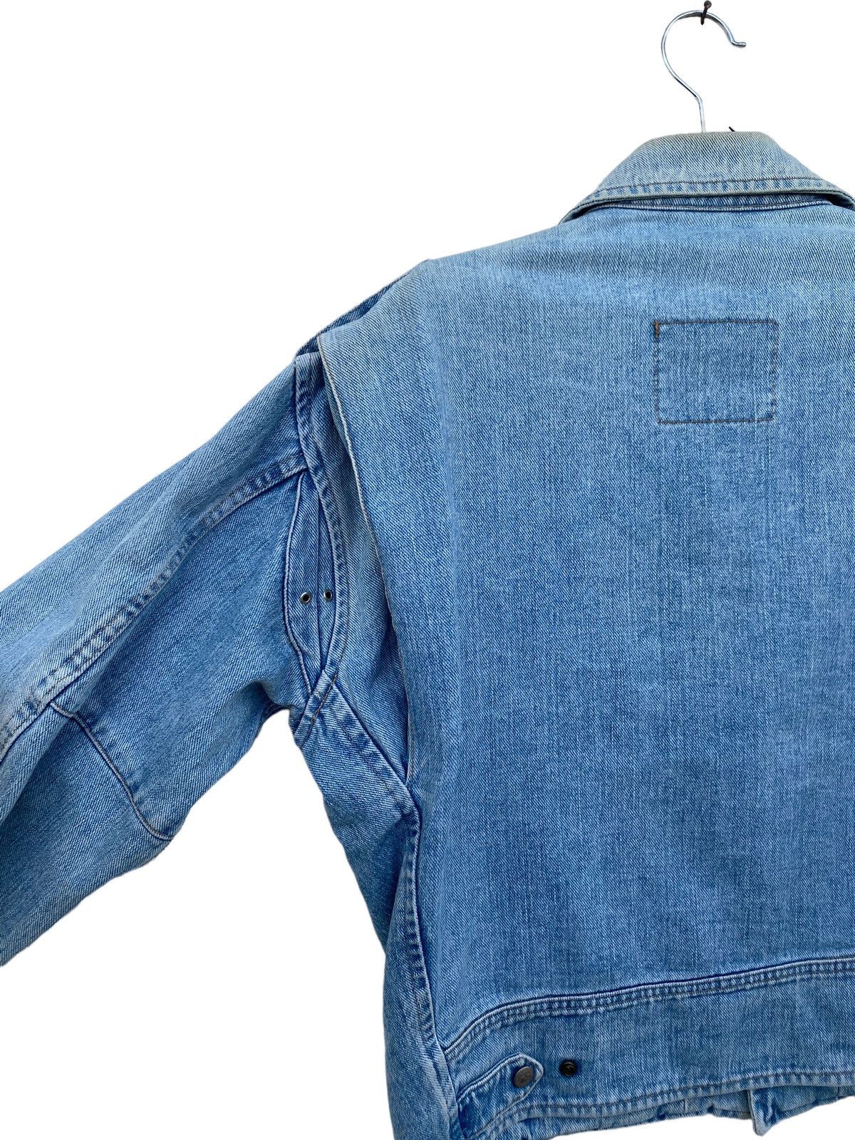Gianfranco Ferre Vintage Ferre Denim Double Collar Motorcycle Jacket Size US M / EU 48-50 / 2 - 4 Thumbnail