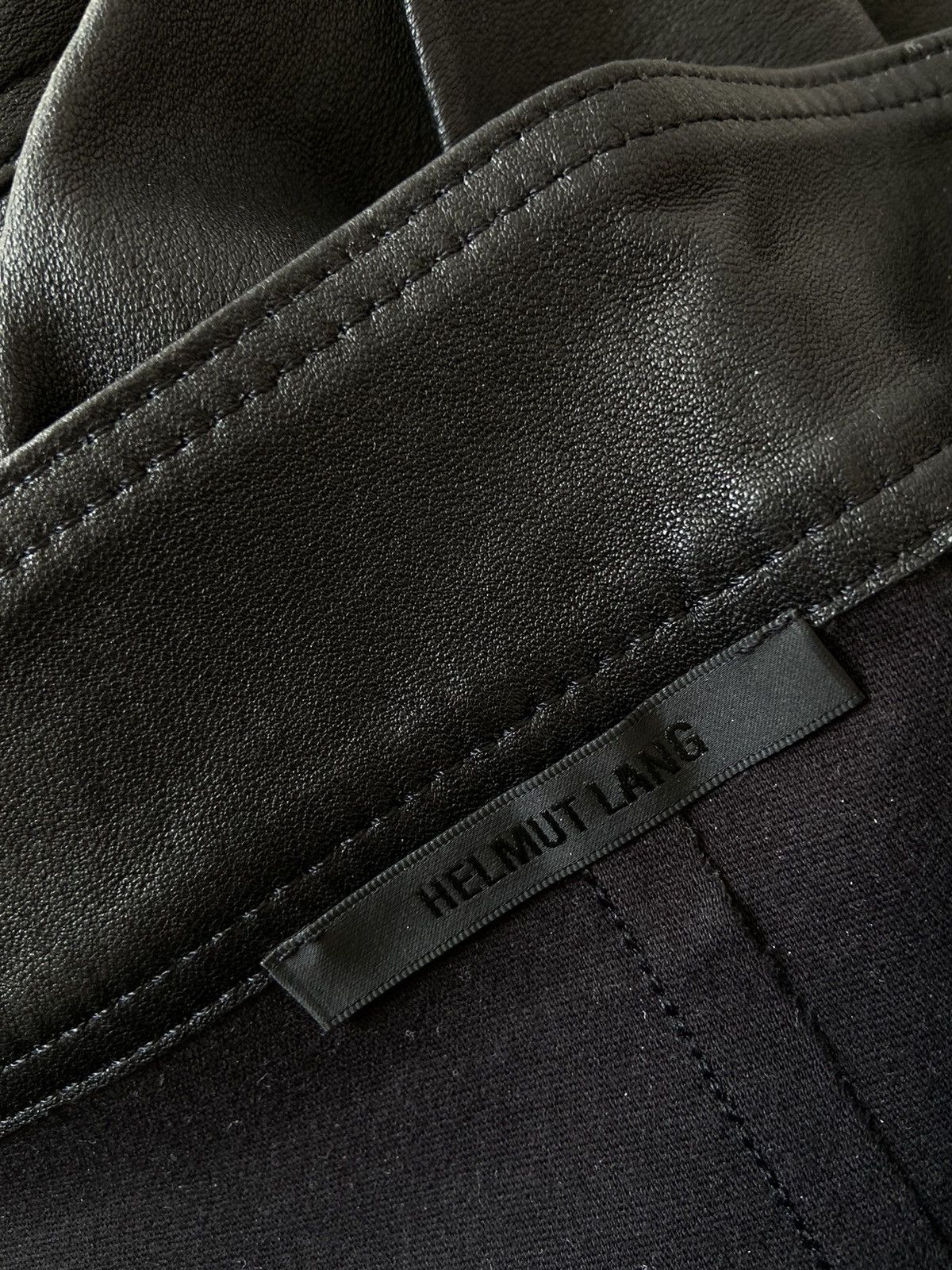 Helmut Lang archive helmut lang leather legging onyx Size 27" / US 4 / IT 40 - 9 Thumbnail