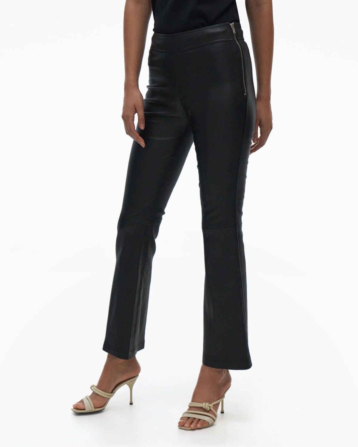 Helmut Lang archive helmut lang leather legging onyx Size 27" / US 4 / IT 40 - 5 Thumbnail