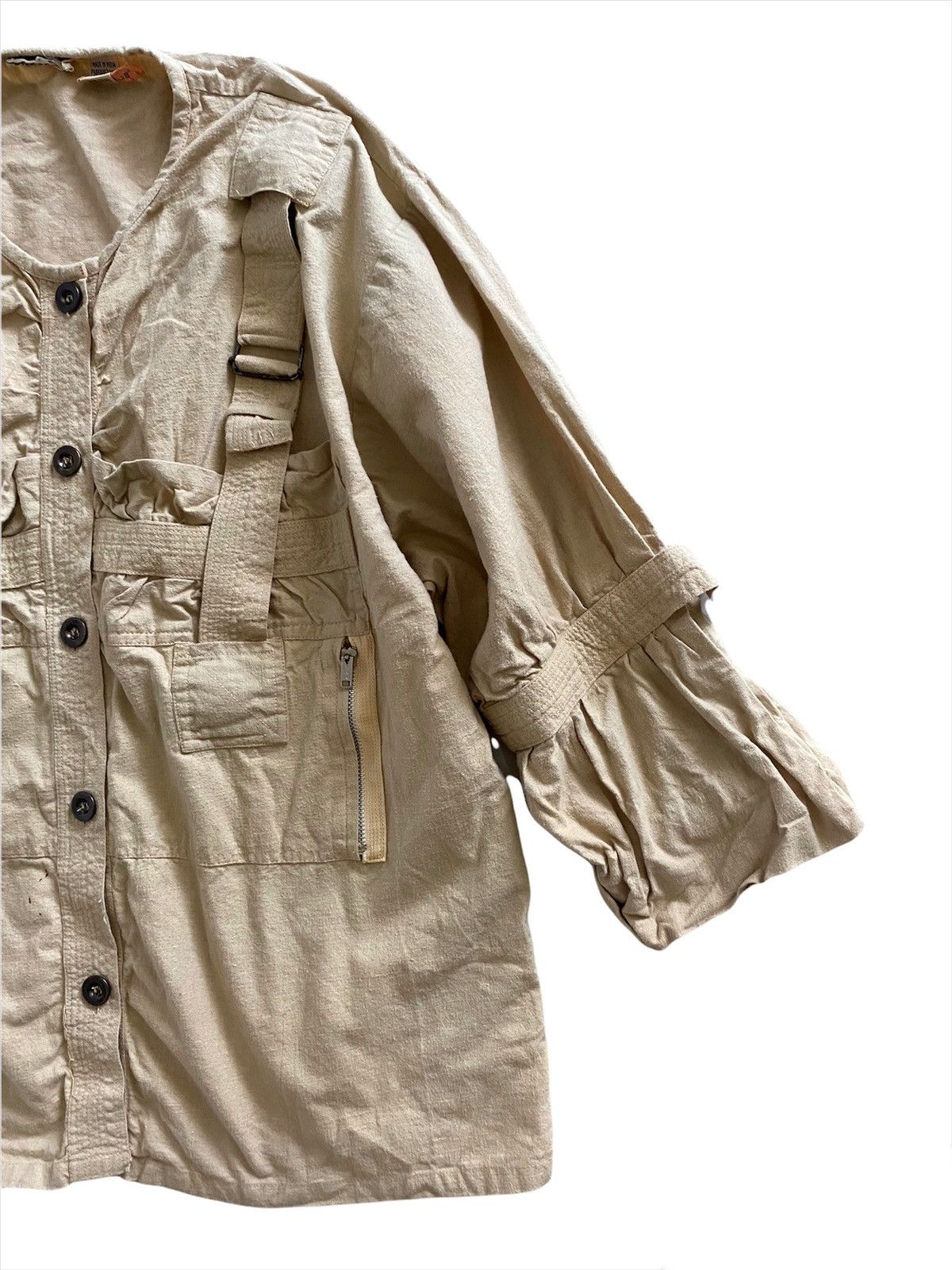 Japanese Brand × Malcolm McLaren × Seditionaries ANDROGYNY Button Jacket Military Design Rare Size US L / EU 52-54 / 3 - 5 Thumbnail