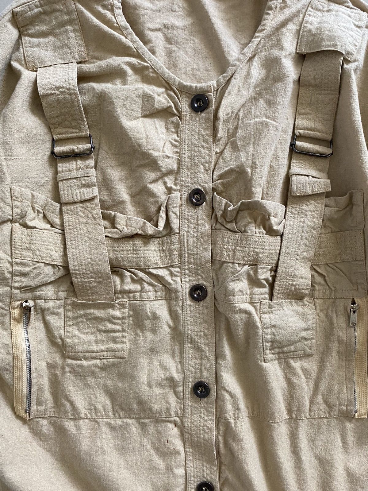 Japanese Brand × Malcolm McLaren × Seditionaries ANDROGYNY Button Jacket Military Design Rare Size US L / EU 52-54 / 3 - 4 Thumbnail